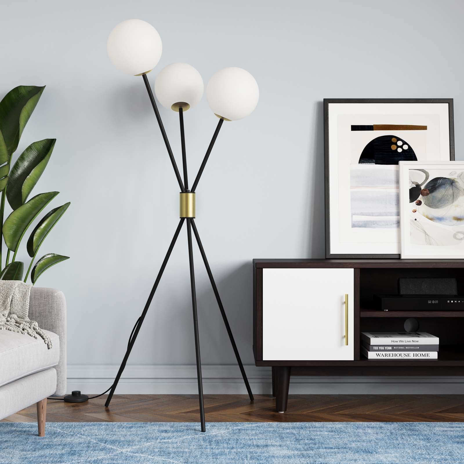 Vera 3-Light Floor Lamp - East Shore Modern Home Furnishings