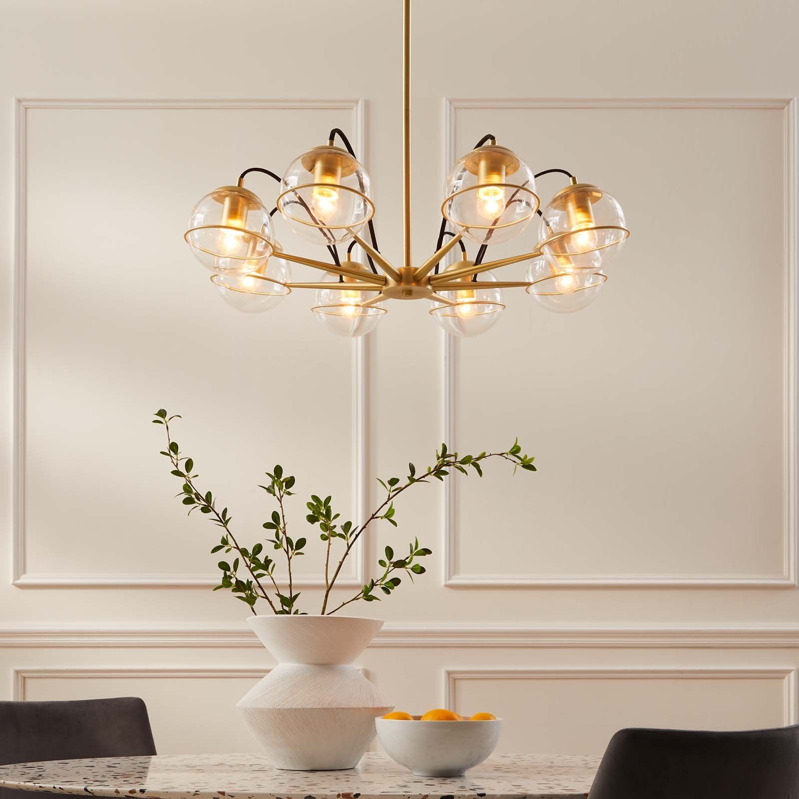 Hanna 8-Light Chandelier - East Shore Modern Home Furnishings