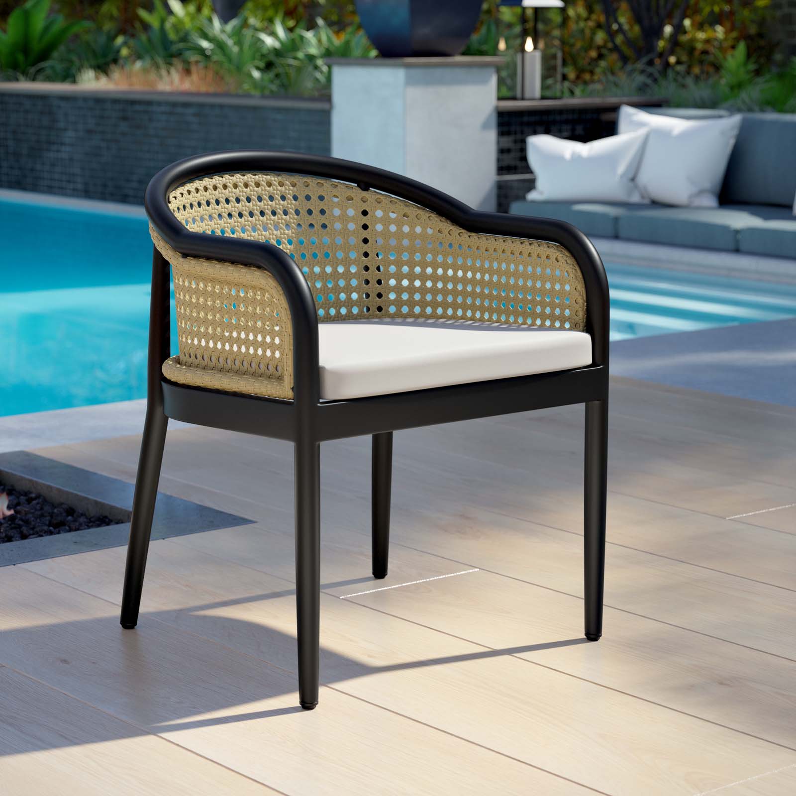 Melbourne Outdoor Patio Dining Armchair - East Shore Modern Home Furnishings