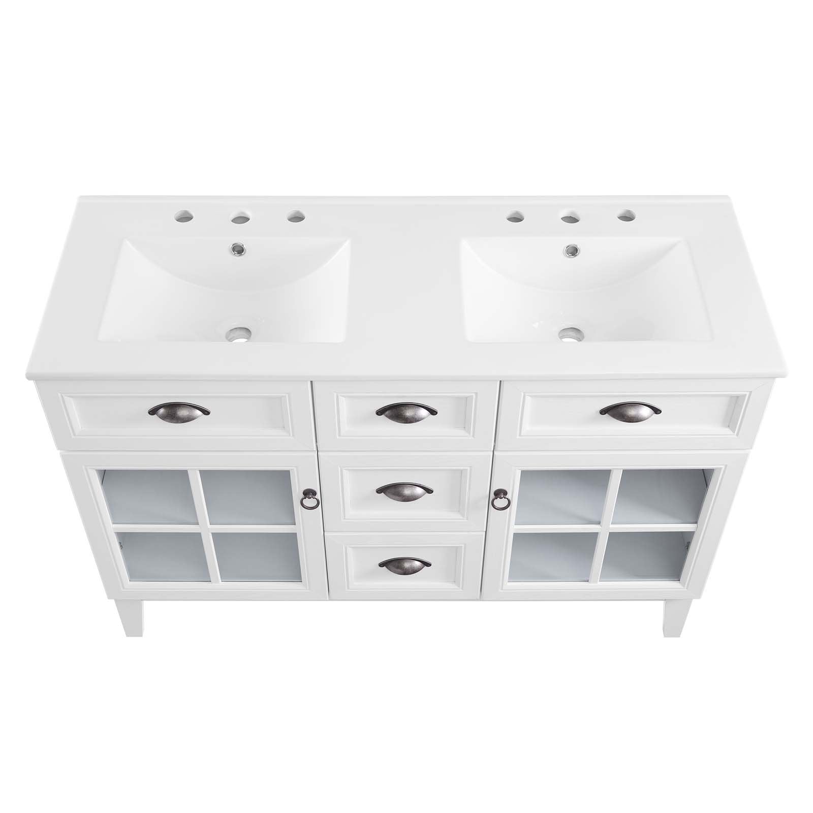 Isle 48" Double Bathroom Vanity Cabinet - East Shore Modern Home Furnishings