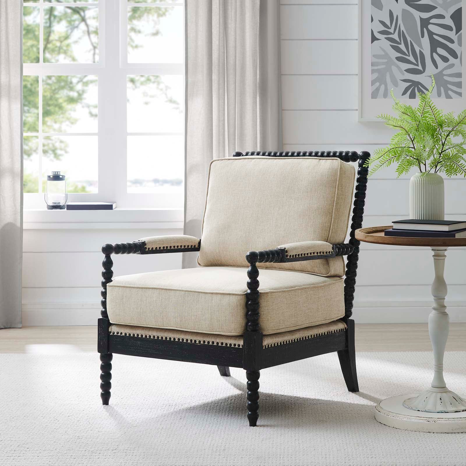 Revel Fabric Upholstered Upholstered Fabric Armchair - East Shore Modern Home Furnishings