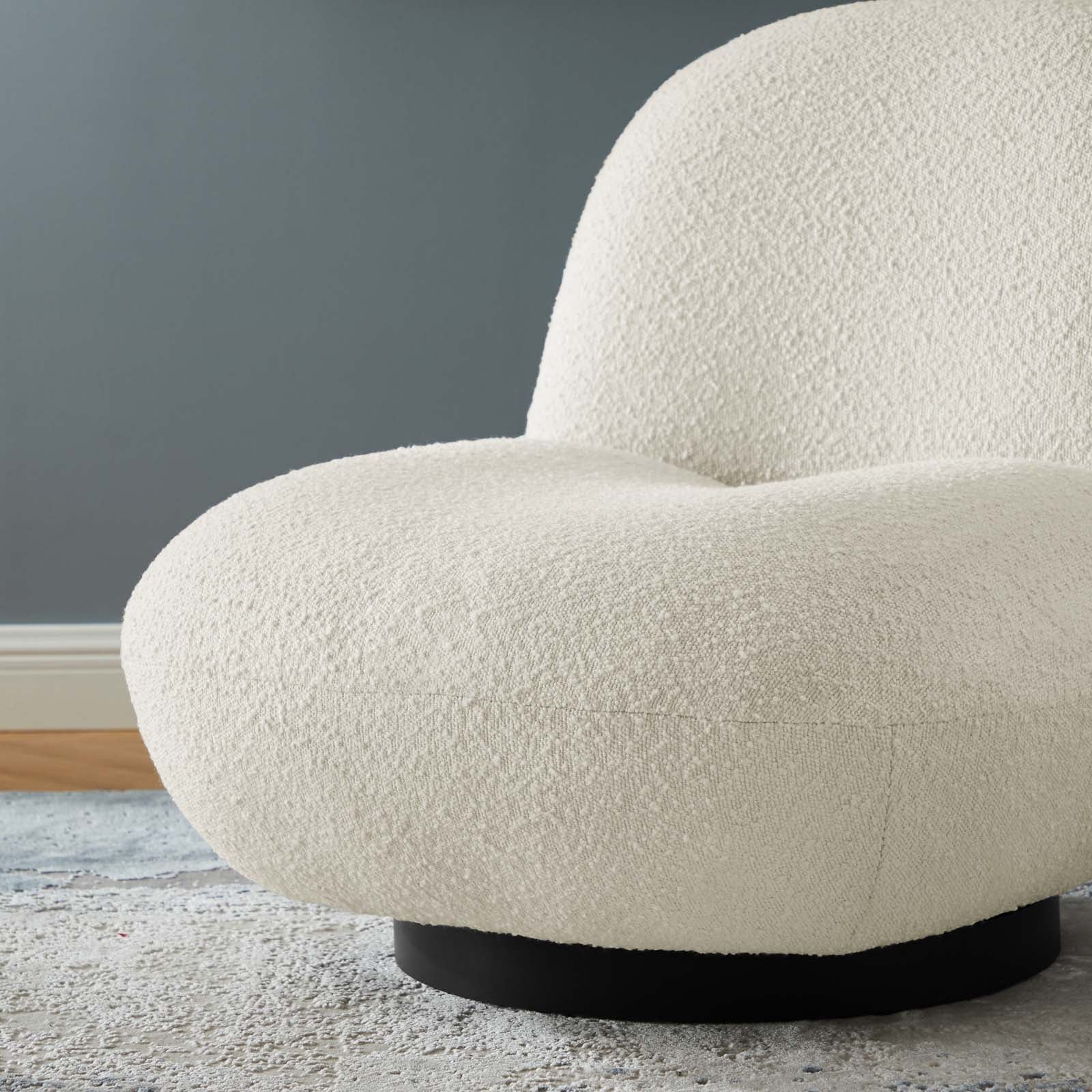 Kindred Upholstered Fabric Swivel Chair - East Shore Modern Home Furnishings