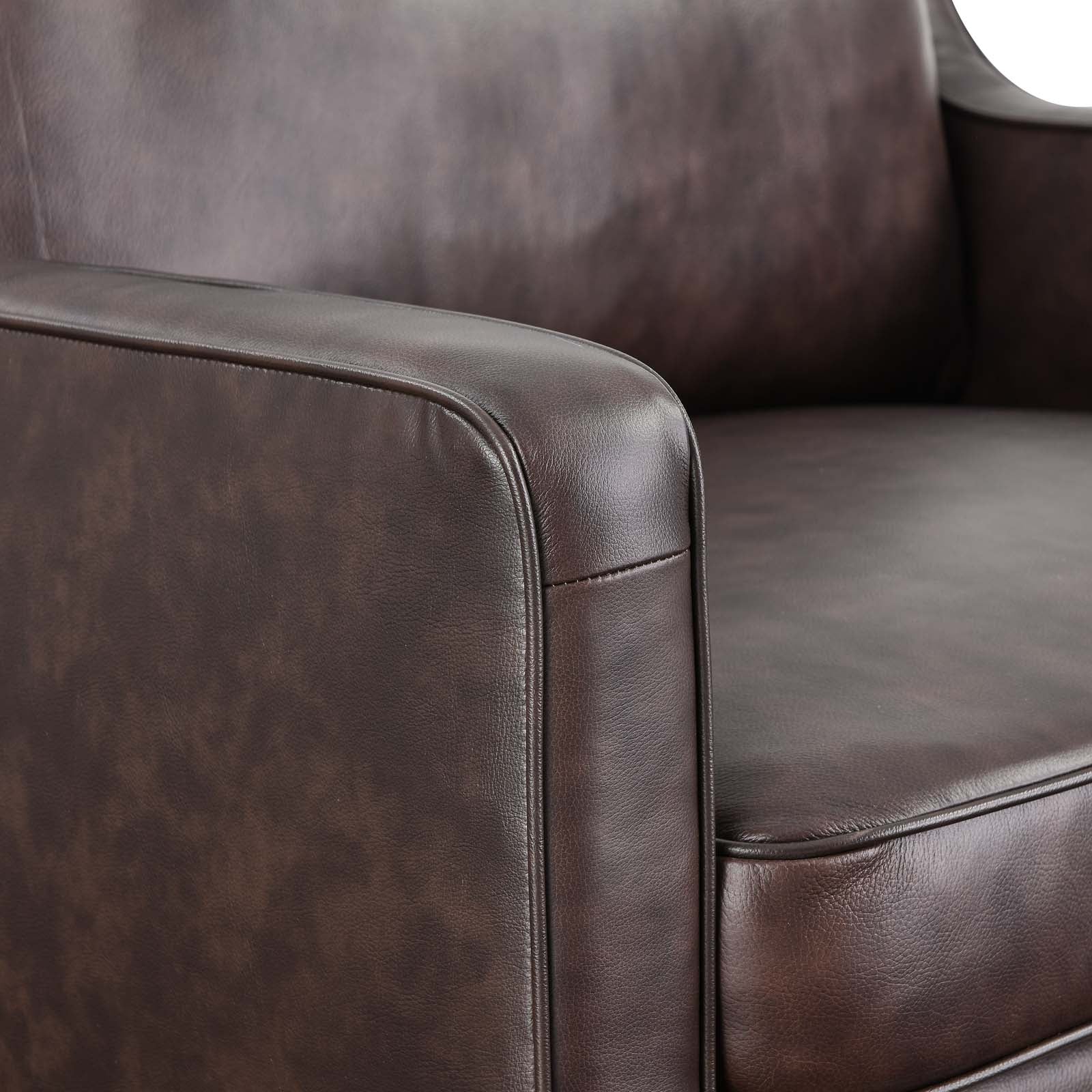 Impart Genuine Leather Armchair - East Shore Modern Home Furnishings