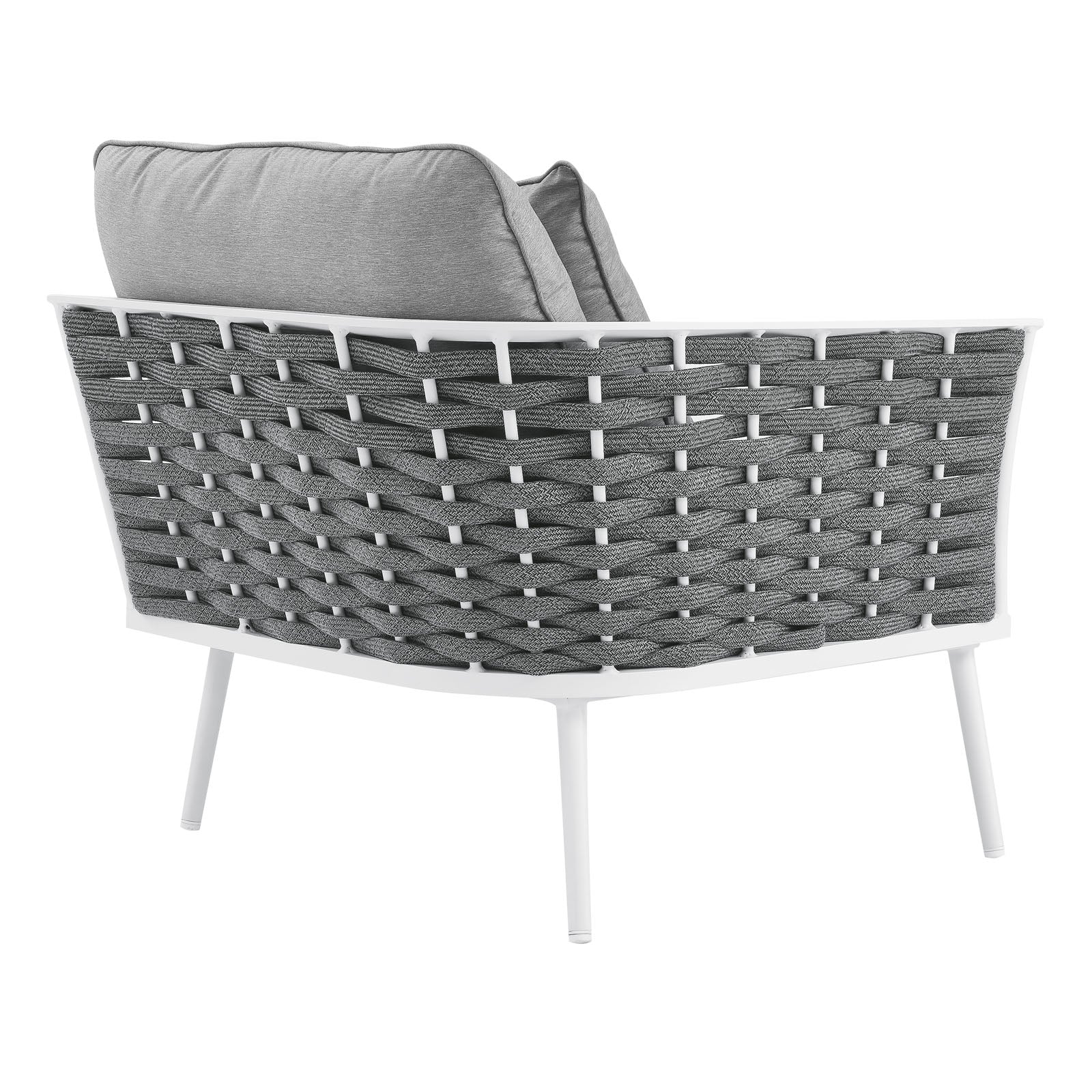 Stance Outdoor Patio Aluminum Left-Facing Armchair - East Shore Modern Home Furnishings