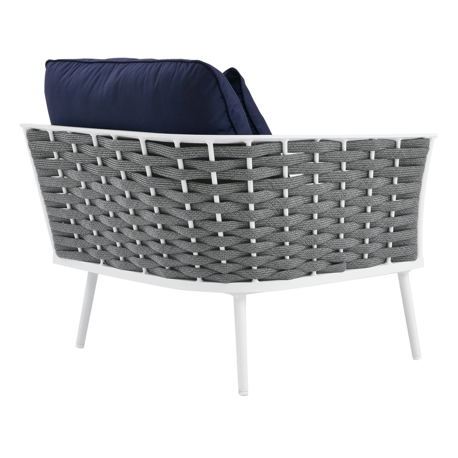 Stance Outdoor Patio Aluminum Left-Facing Armchair - East Shore Modern Home Furnishings