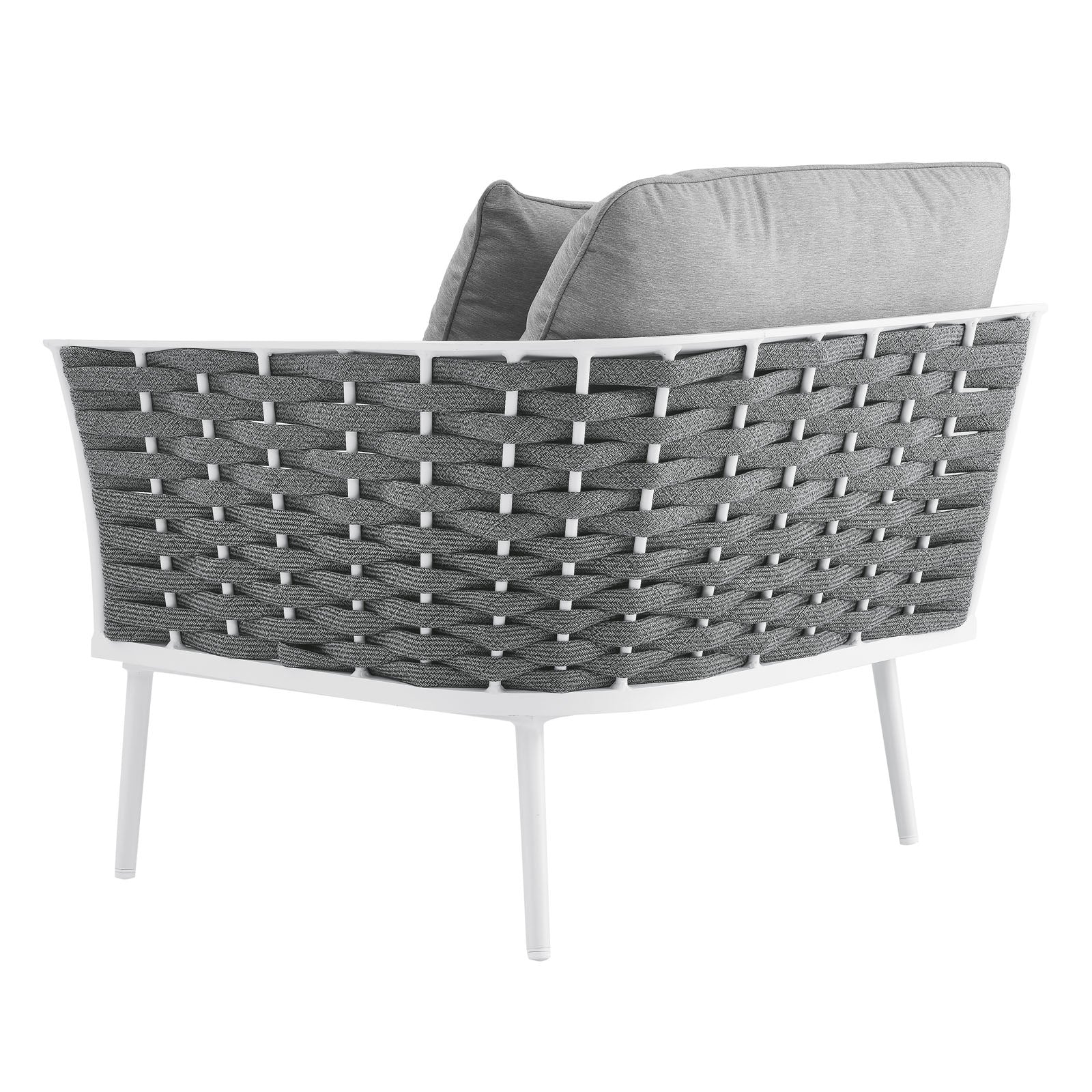 Stance Outdoor Patio Aluminum Right-Facing Armchair - East Shore Modern Home Furnishings