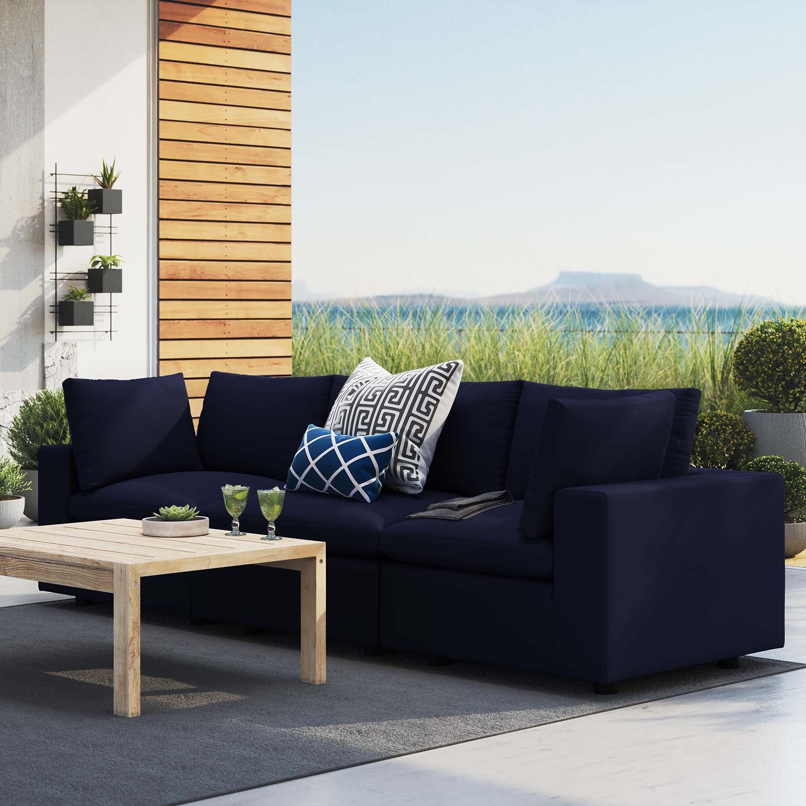 Commix  Sunbrella® Outdoor Patio Sofa - East Shore Modern Home Furnishings