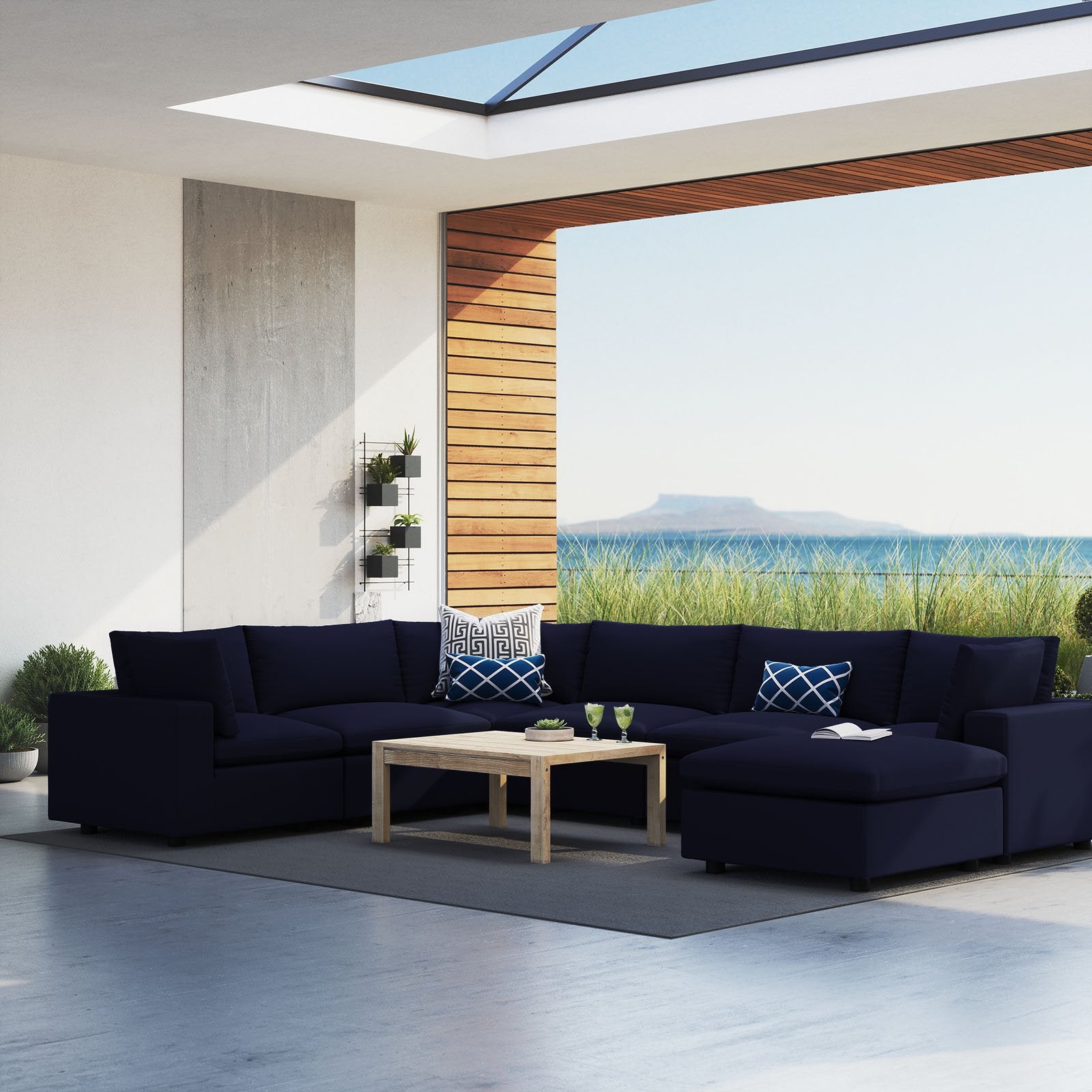 Commix 7-Piece Sunbrella® Outdoor Patio Sectional Sofa