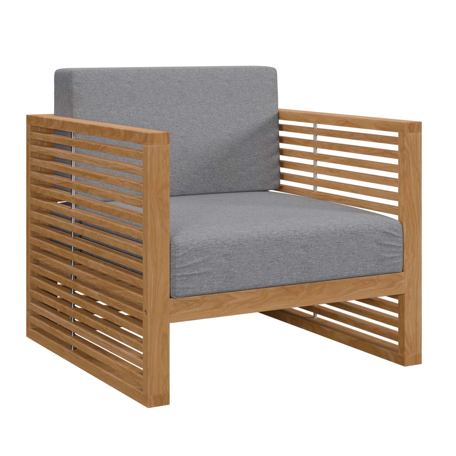Carlsbad Teak Wood Outdoor Patio Armchair - East Shore Modern Home Furnishings
