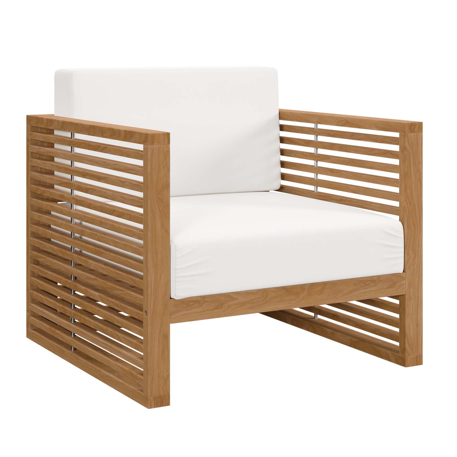 Carlsbad Teak Wood Outdoor Patio Armchair - East Shore Modern Home Furnishings