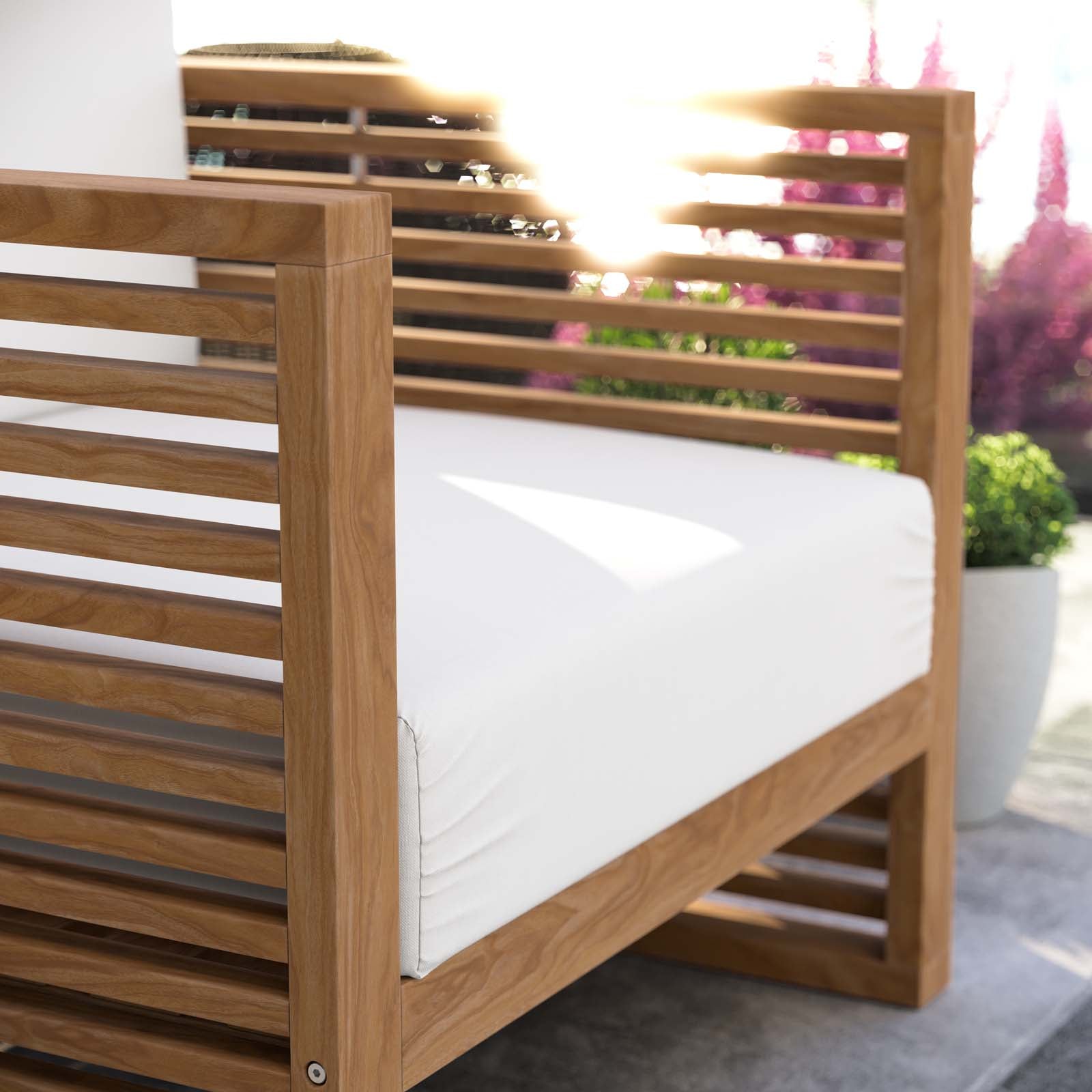 Carlsbad Teak Wood Outdoor Patio Armchair - East Shore Modern Home Furnishings