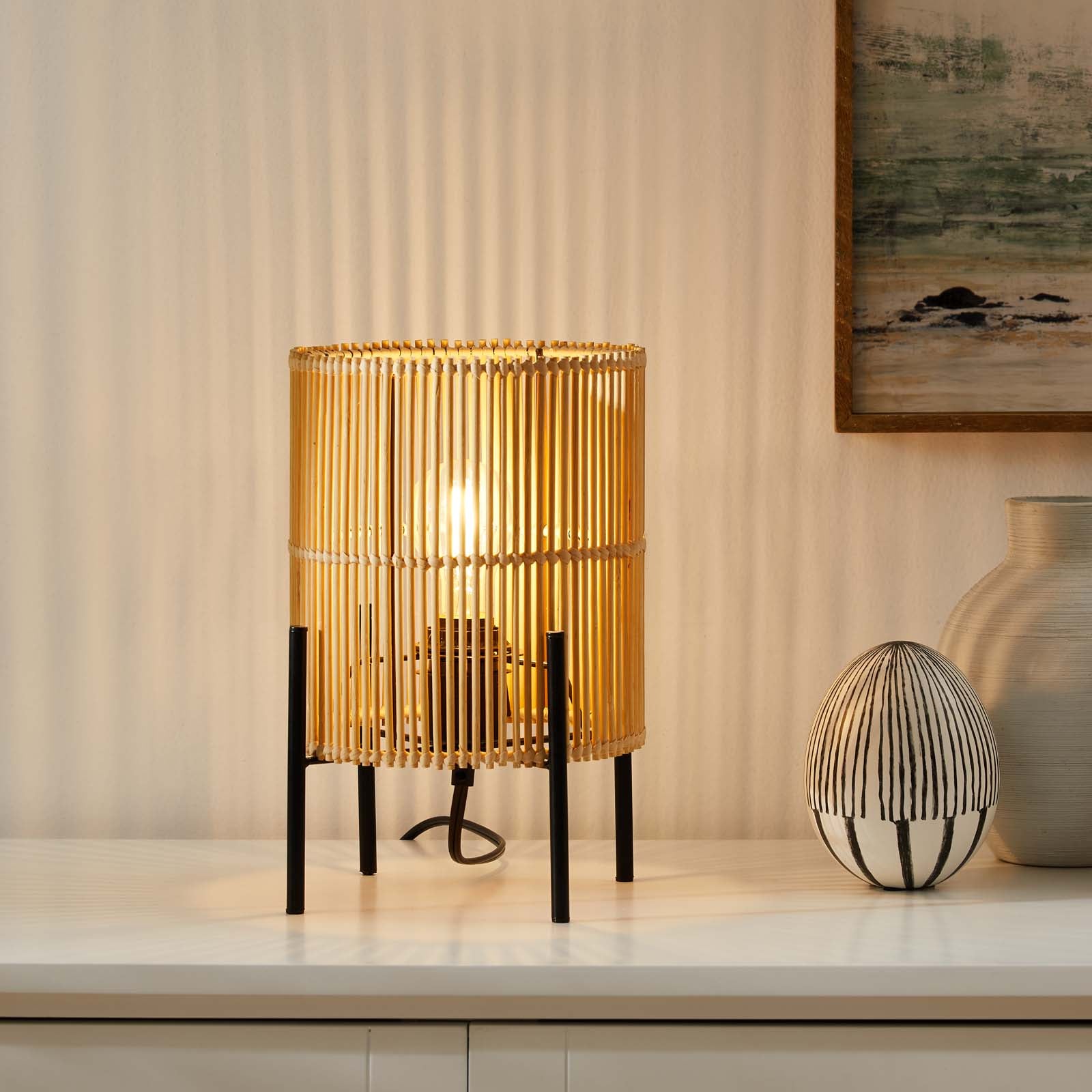 Casen Bamboo Table Lamp - East Shore Modern Home Furnishings
