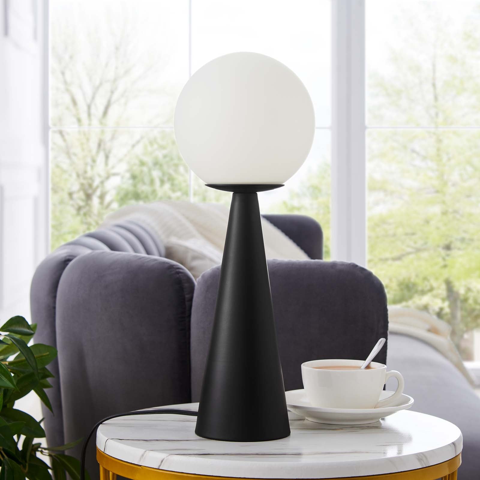 Apex Glass Globe Glass Table Lamp