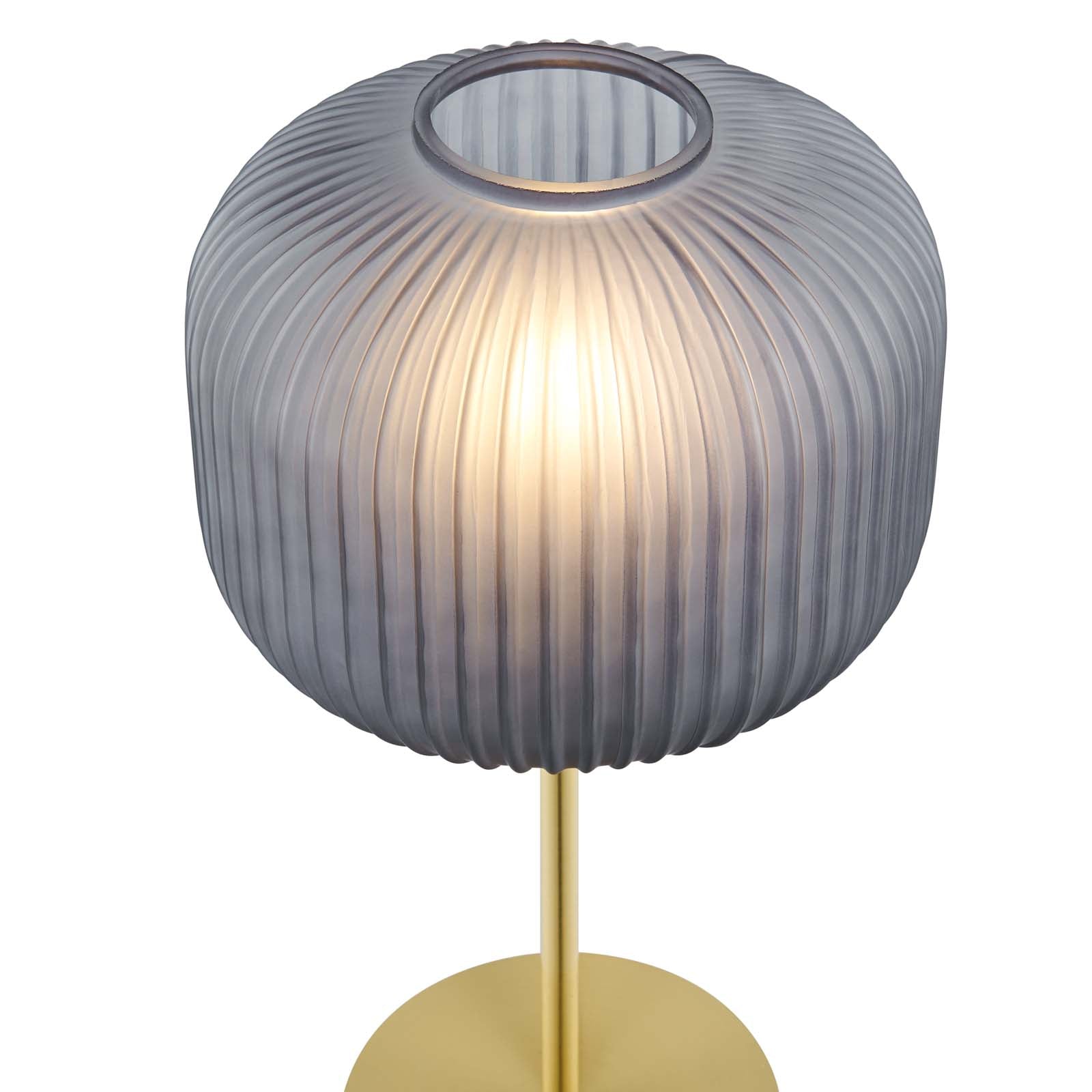 Reprise Glass Sphere Glass and Metal Table Lamp
