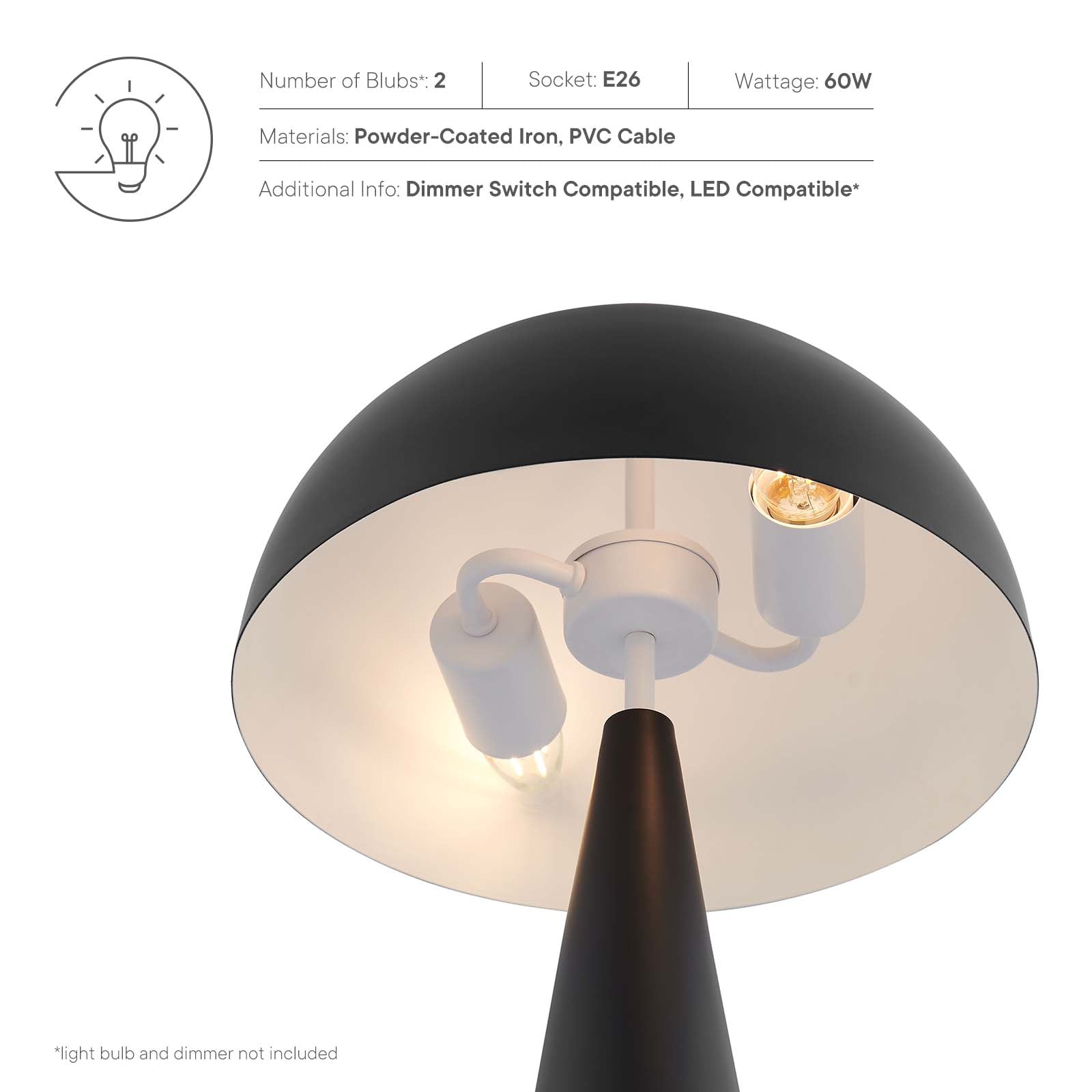 Selena Metal Table Lamp - East Shore Modern Home Furnishings