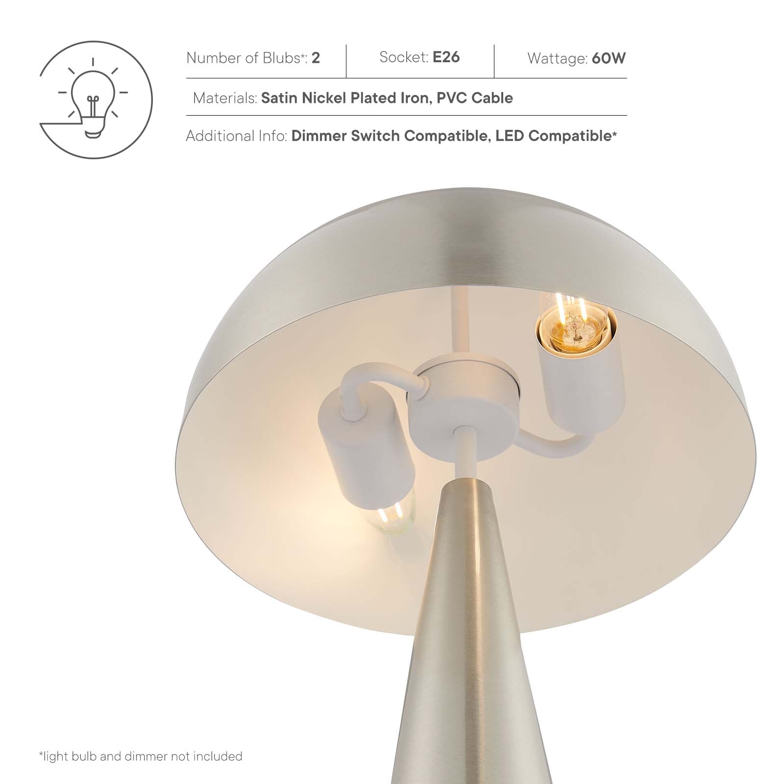 Selena Metal Table Lamp - East Shore Modern Home Furnishings