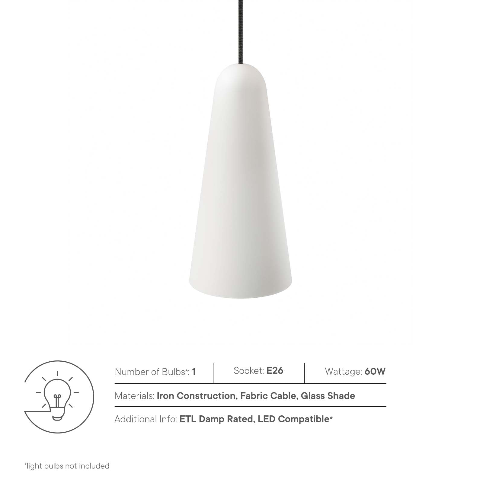 Beacon 1-Light Pendant Light - East Shore Modern Home Furnishings