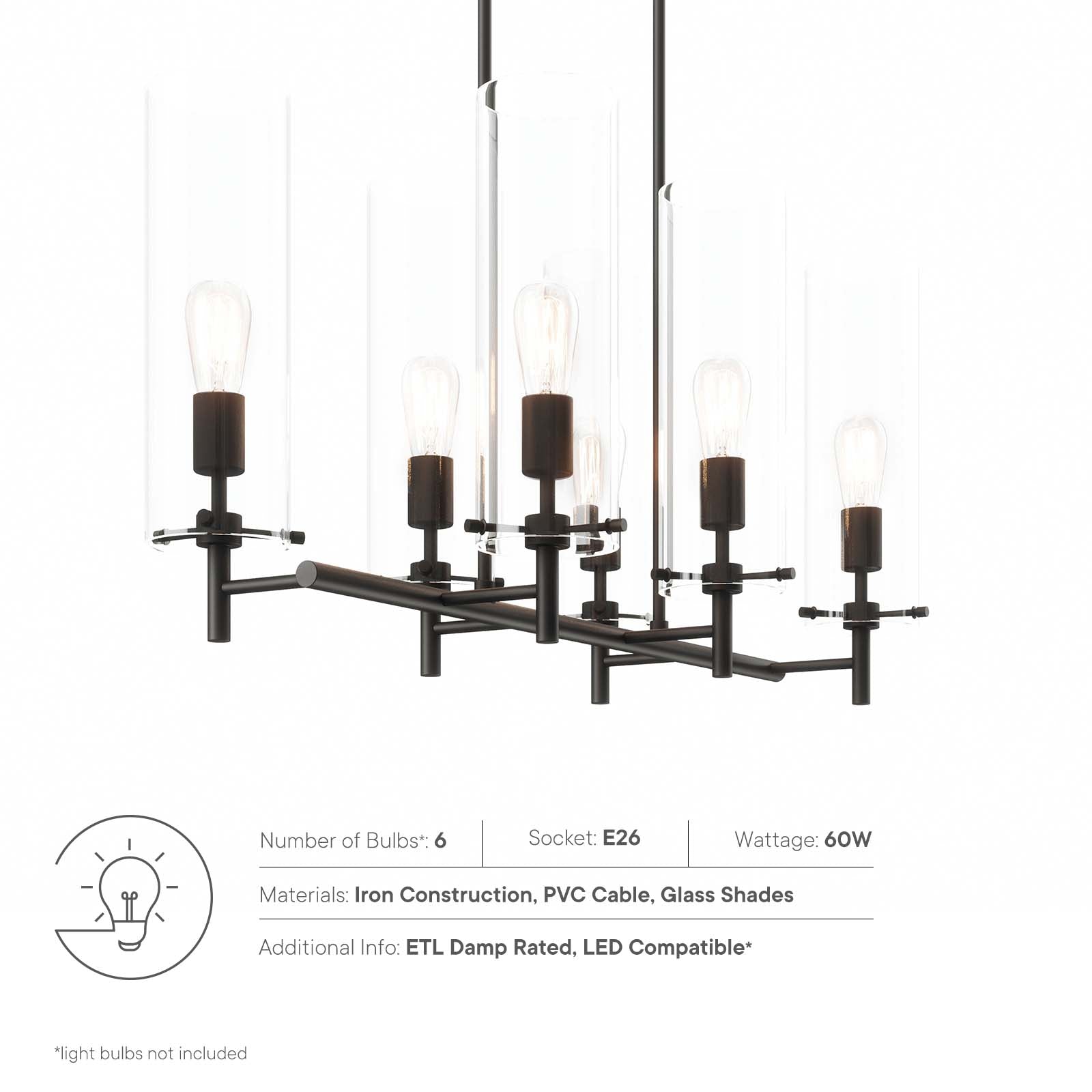 Skylark 6-Light Chandelier - East Shore Modern Home Furnishings