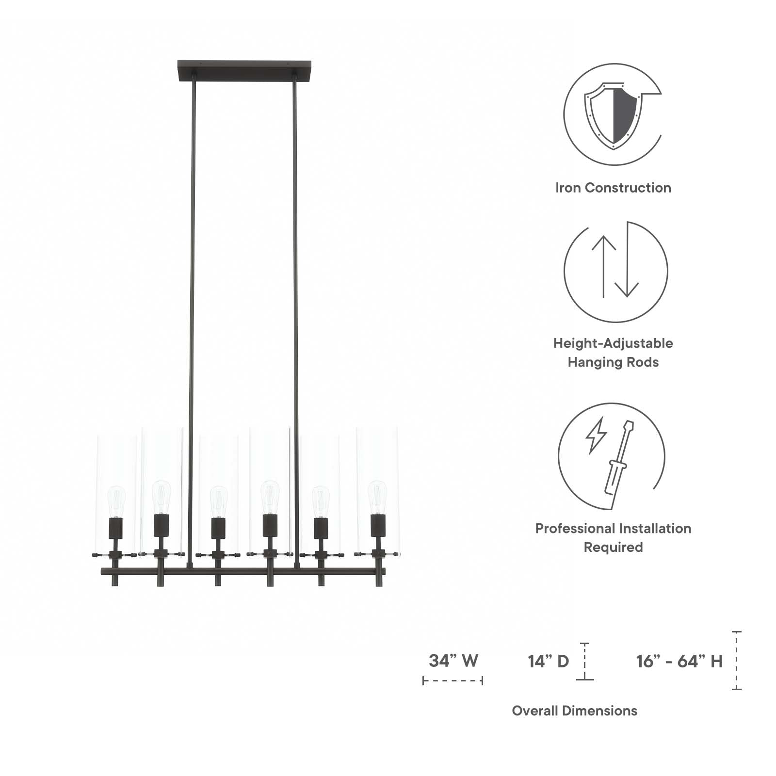 Skylark 6-Light Chandelier - East Shore Modern Home Furnishings