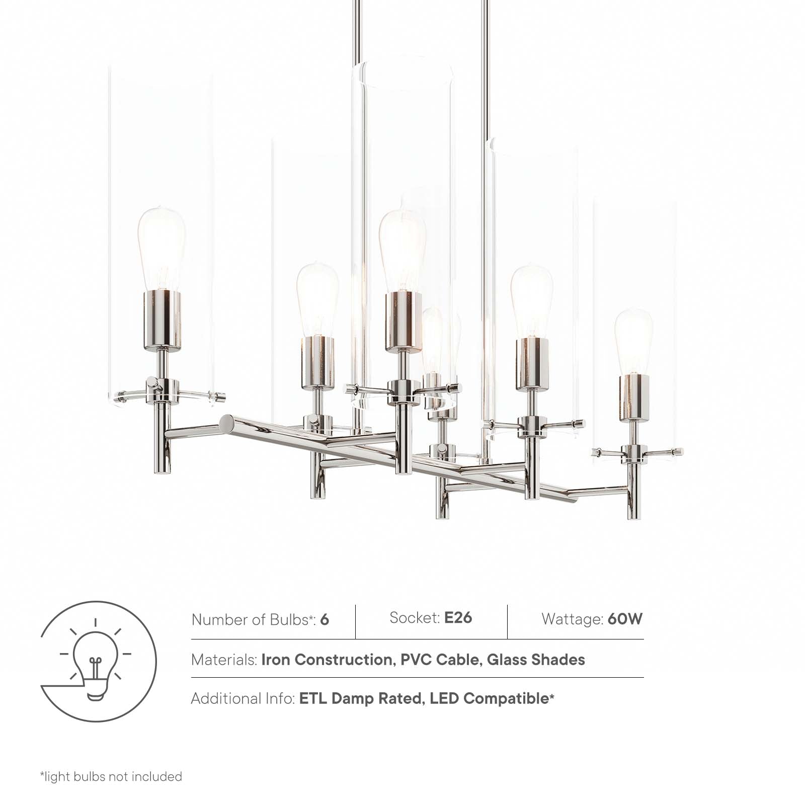 Skylark 6-Light Chandelier - East Shore Modern Home Furnishings