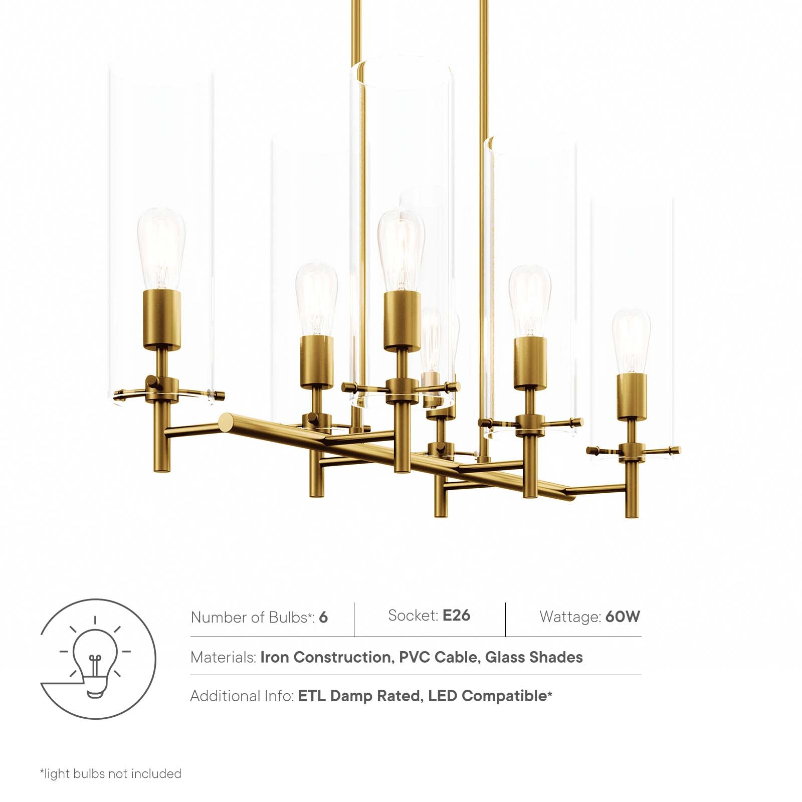 Skylark 6-Light Chandelier - East Shore Modern Home Furnishings