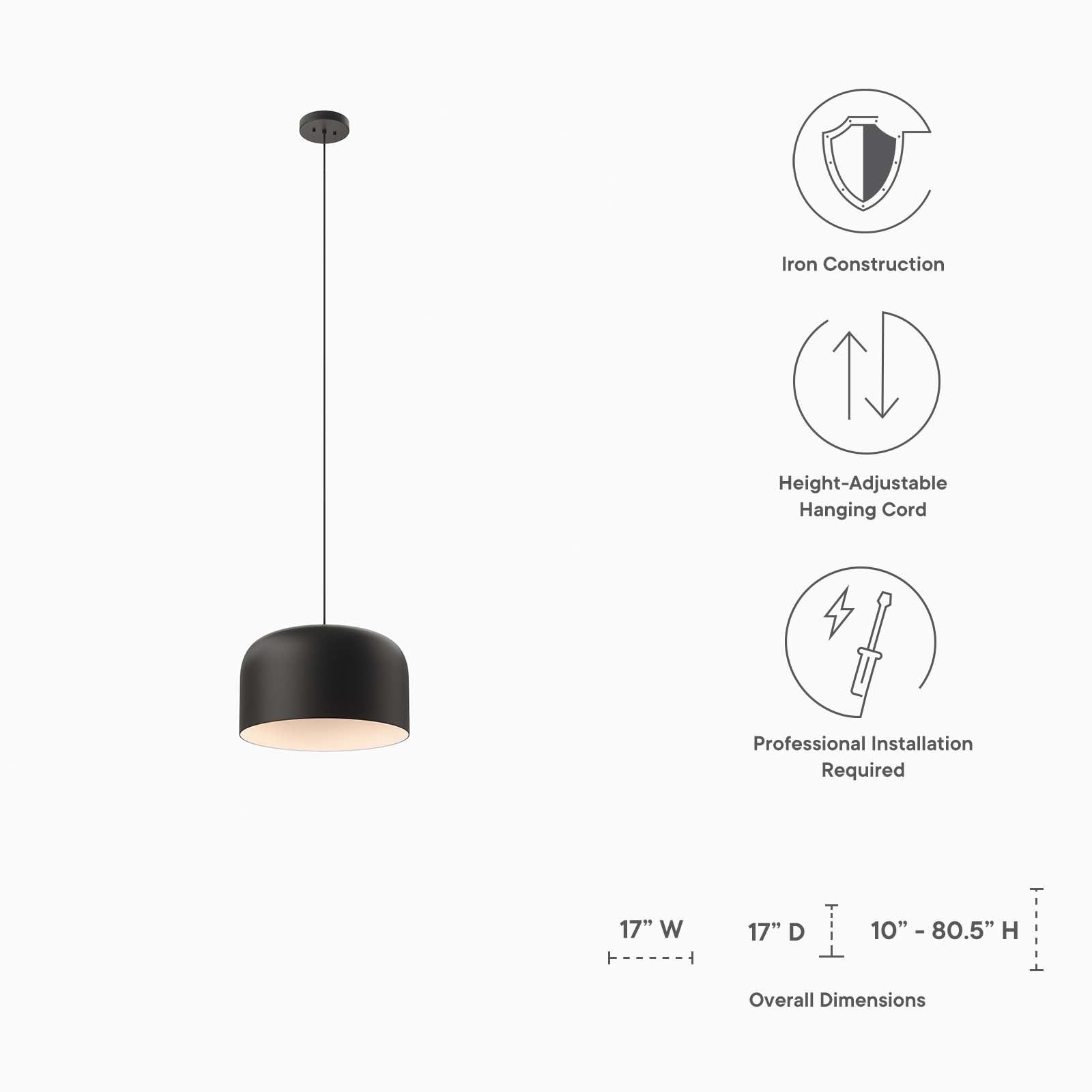 Avenue 1-Light Pendant Light - East Shore Modern Home Furnishings