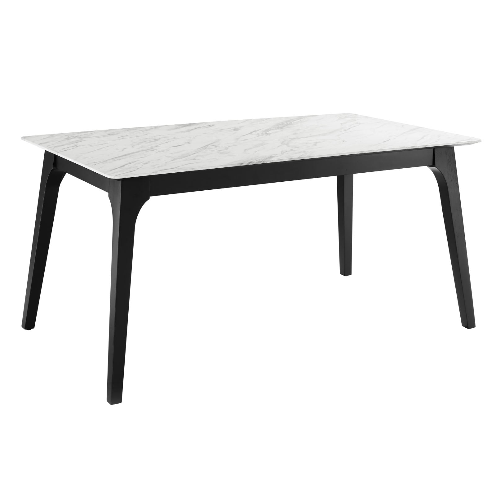Juxtapose 63" Rectangular Performance Artificial Marble Dining Table - East Shore Modern Home Furnishings