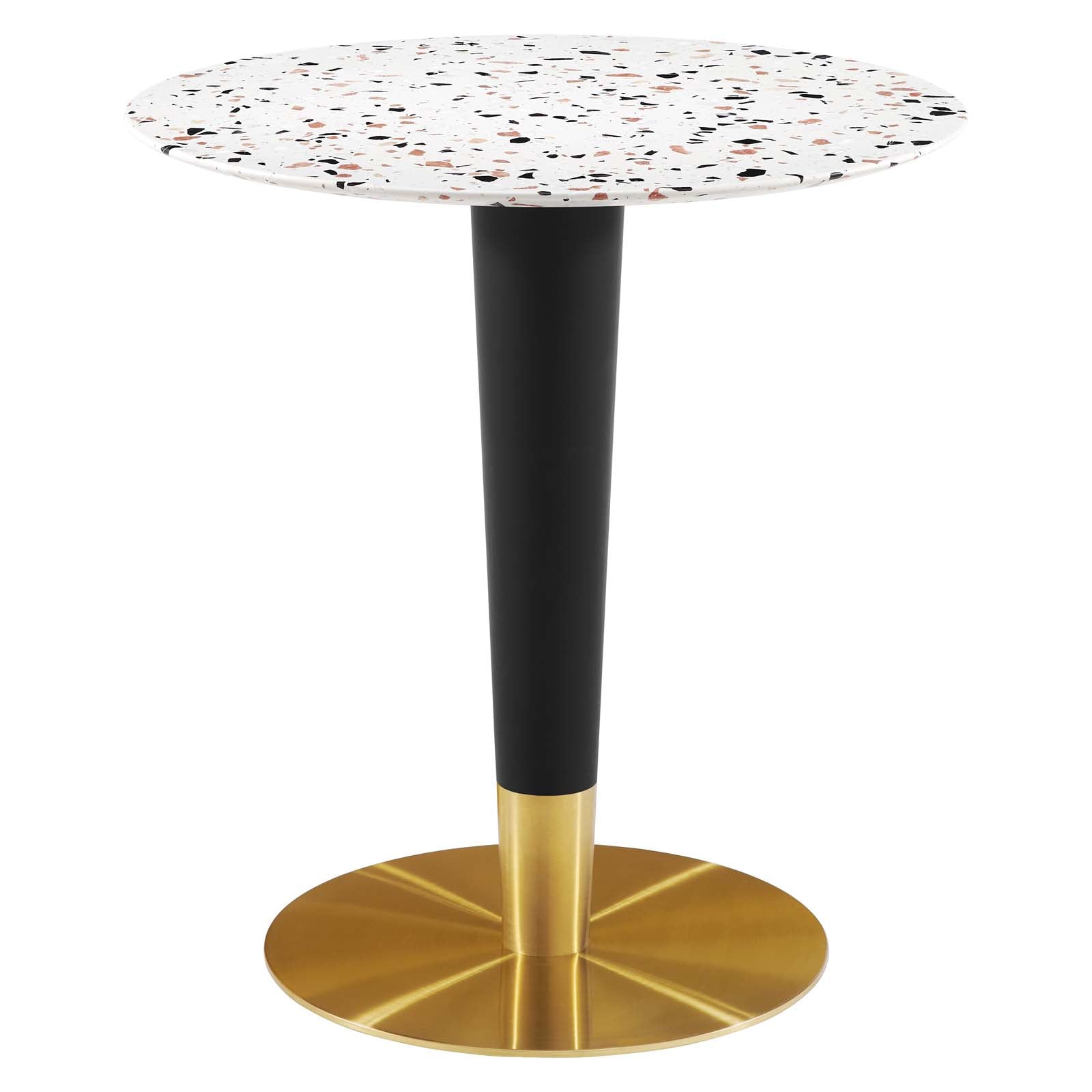 Zinque 28" Round Terrazzo Dining Table - East Shore Modern Home Furnishings