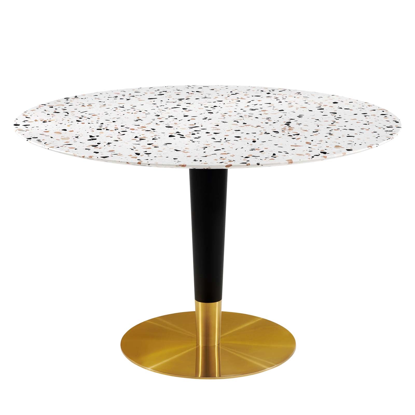 Zinque 47" Round Terrazzo Dining Table - East Shore Modern Home Furnishings