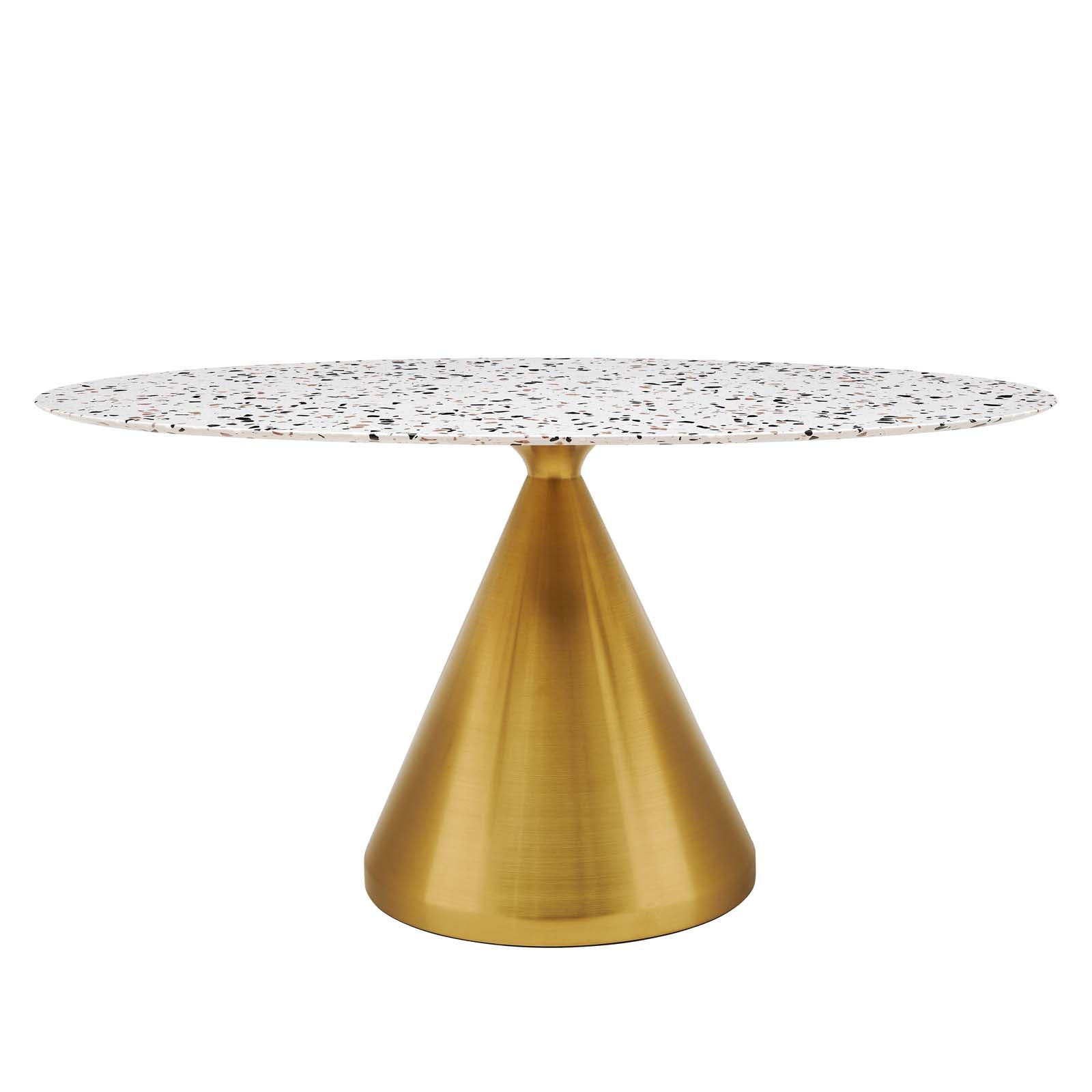 Tupelo 60" Oval Terrazzo Dining Table - East Shore Modern Home Furnishings