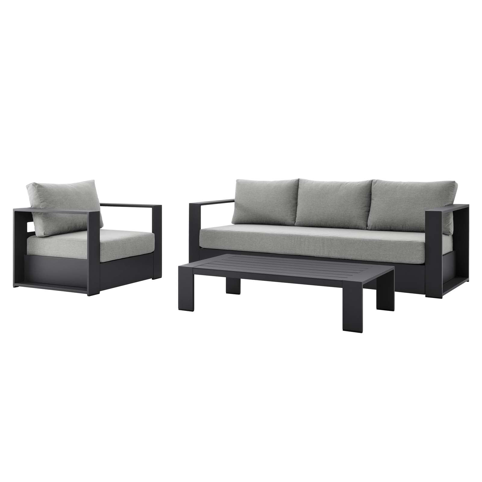 Tahoe Outdoor Patio Powder-Coated Aluminum 3-Piece Set - East Shore Modern Home Furnishings