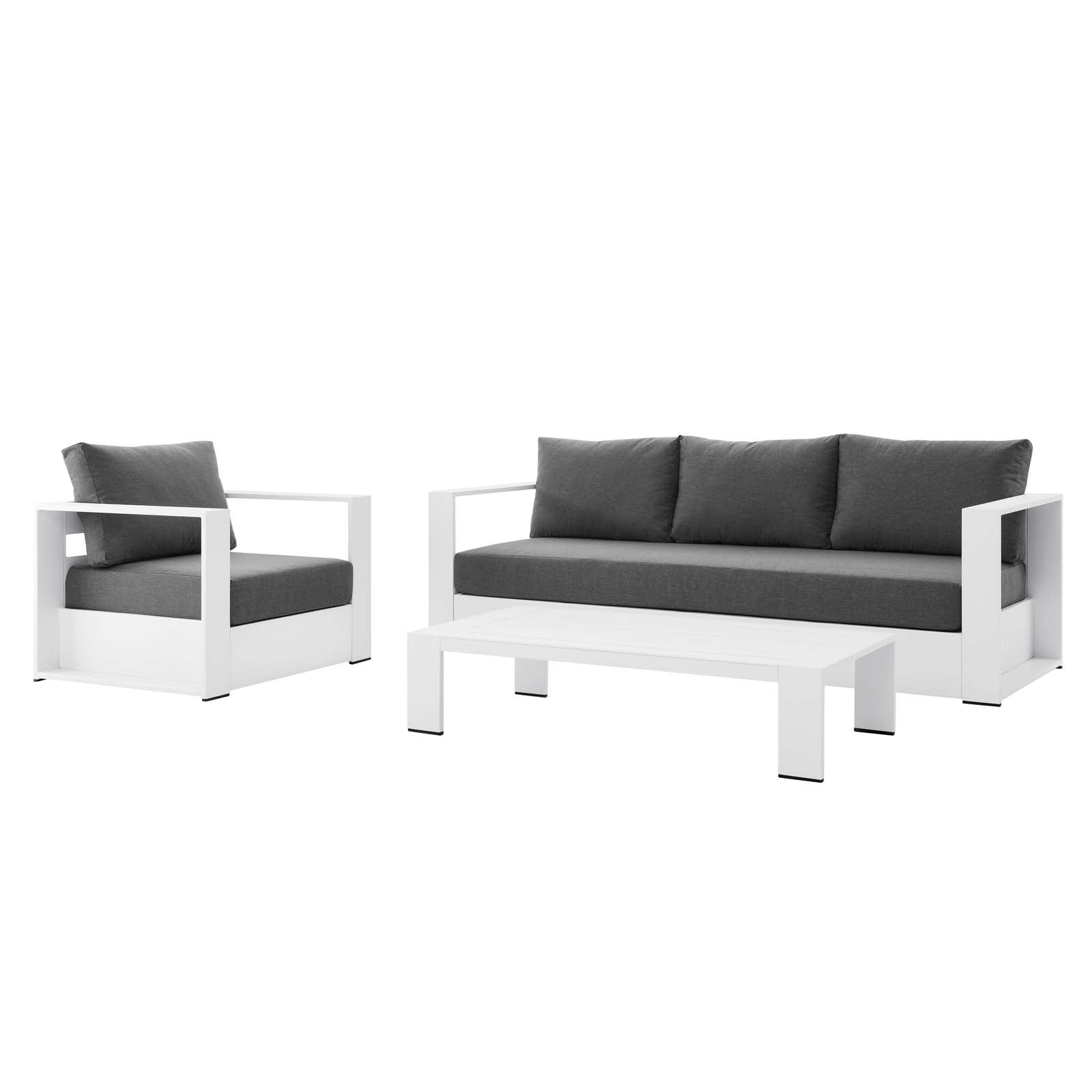 Tahoe Outdoor Patio Powder-Coated Aluminum 3-Piece Set - East Shore Modern Home Furnishings