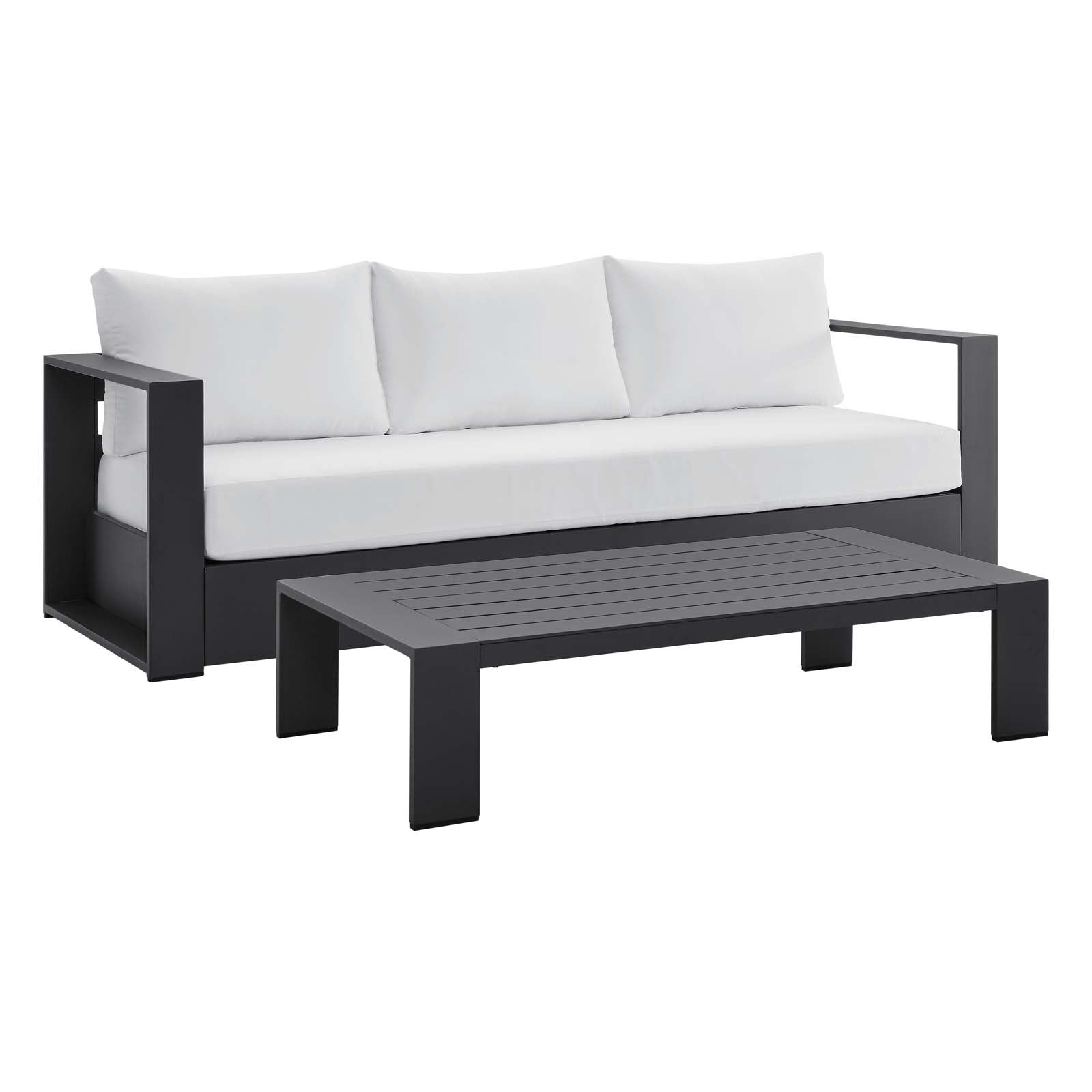 Tahoe Outdoor Patio Powder-Coated Aluminum 2-Piece Set - East Shore Modern Home Furnishings