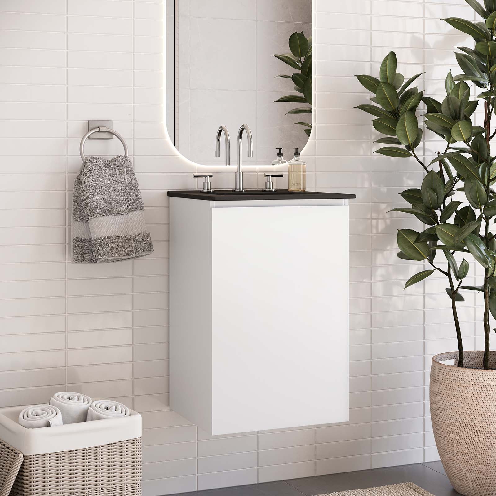 Bryn 18" Wall-Mount Bathroom Vanity - East Shore Modern Home Furnishings