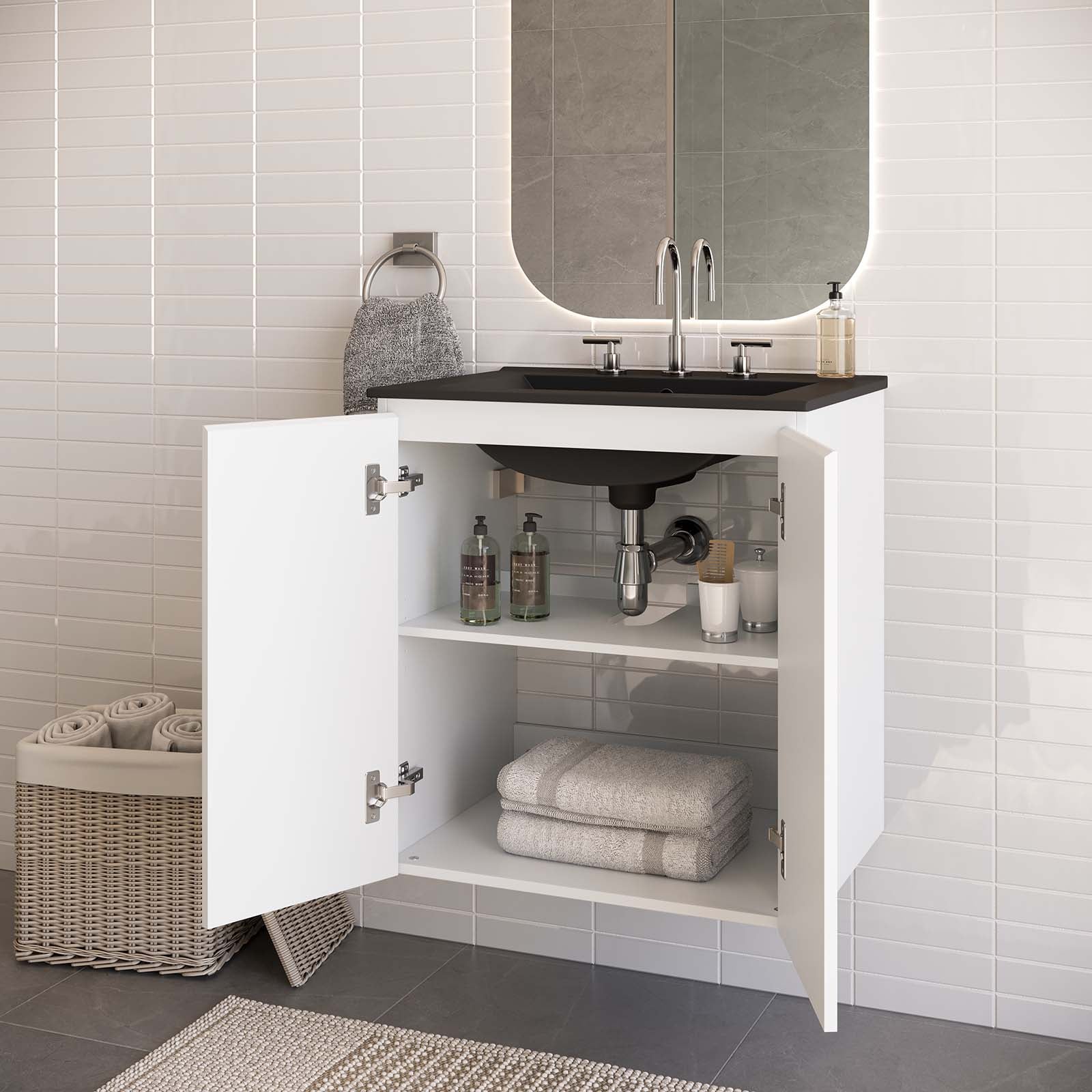 Bryn 24" Wall-Mount Bathroom Vanity - East Shore Modern Home Furnishings