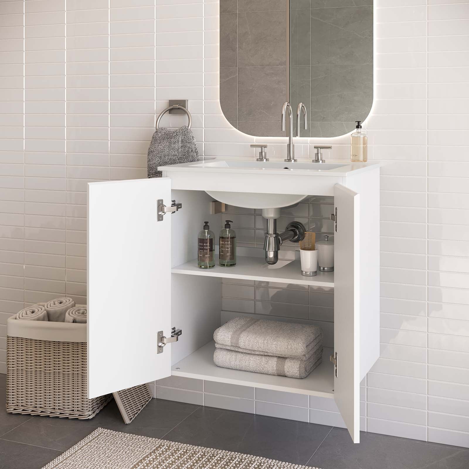 Bryn 24" Wall-Mount Bathroom Vanity - East Shore Modern Home Furnishings