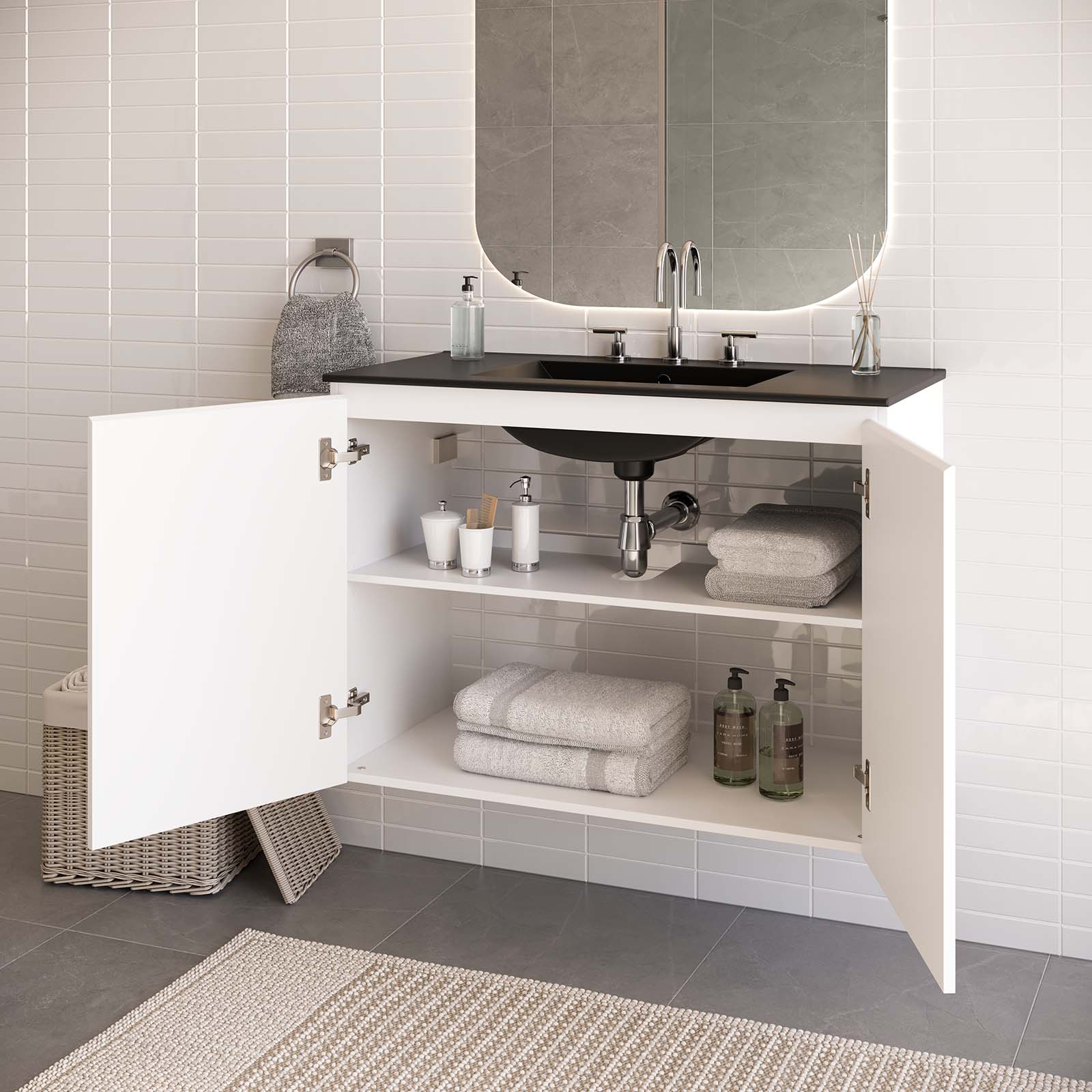 Bryn 36" Wall-Mount Bathroom Vanity - East Shore Modern Home Furnishings