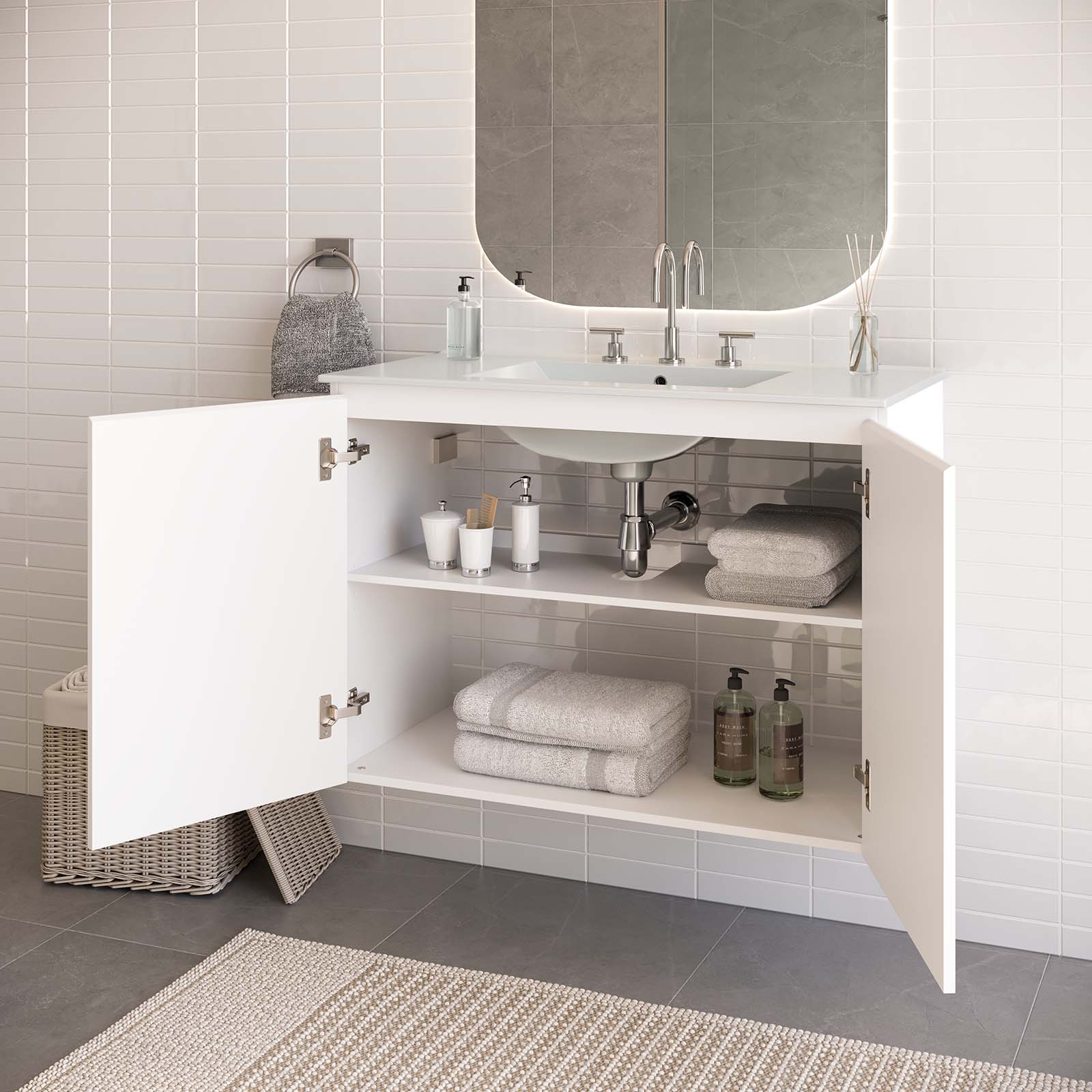 Bryn 36" Wall-Mount Bathroom Vanity - East Shore Modern Home Furnishings