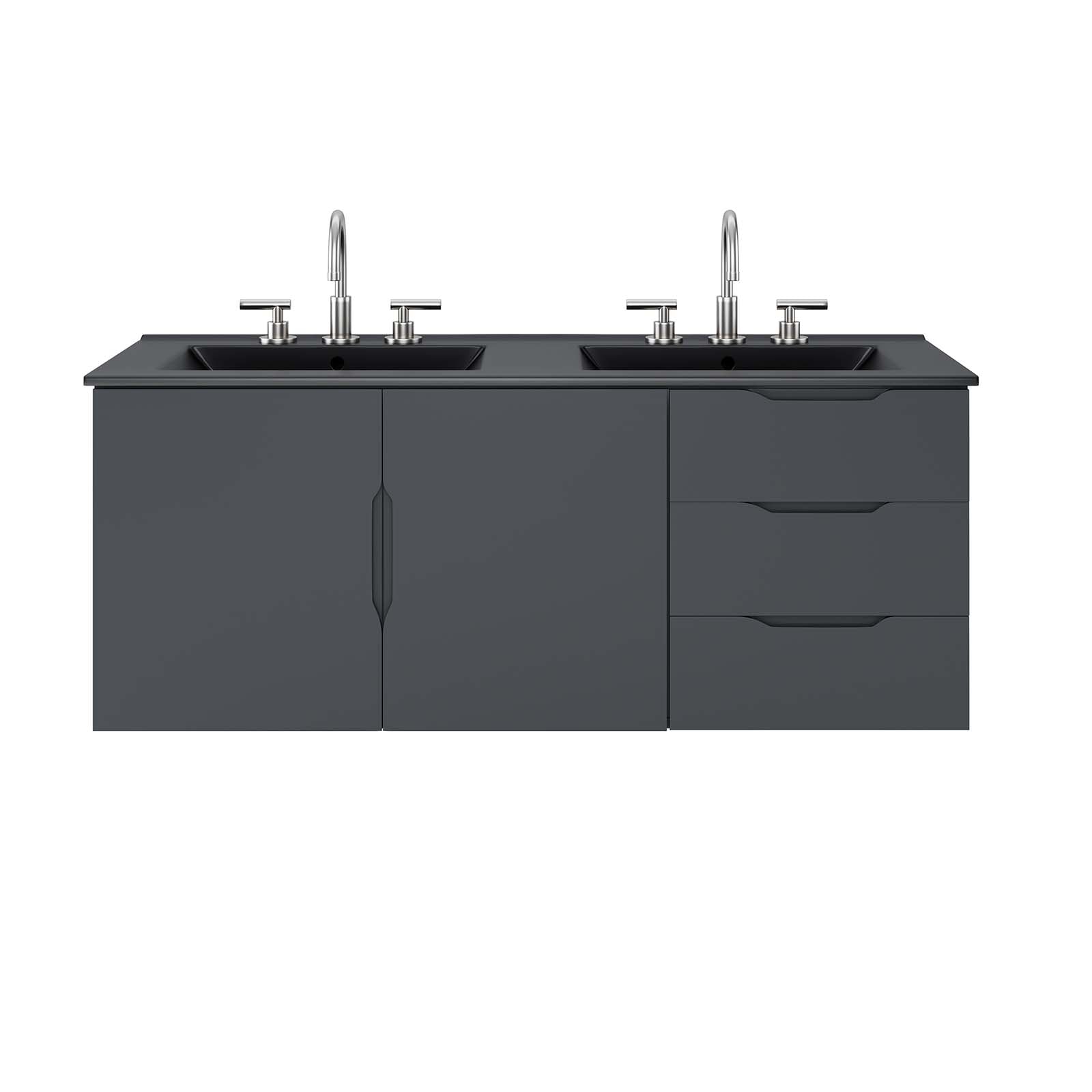 Vitality 48" Double Sink Bathroom Vanity - East Shore Modern Home Furnishings