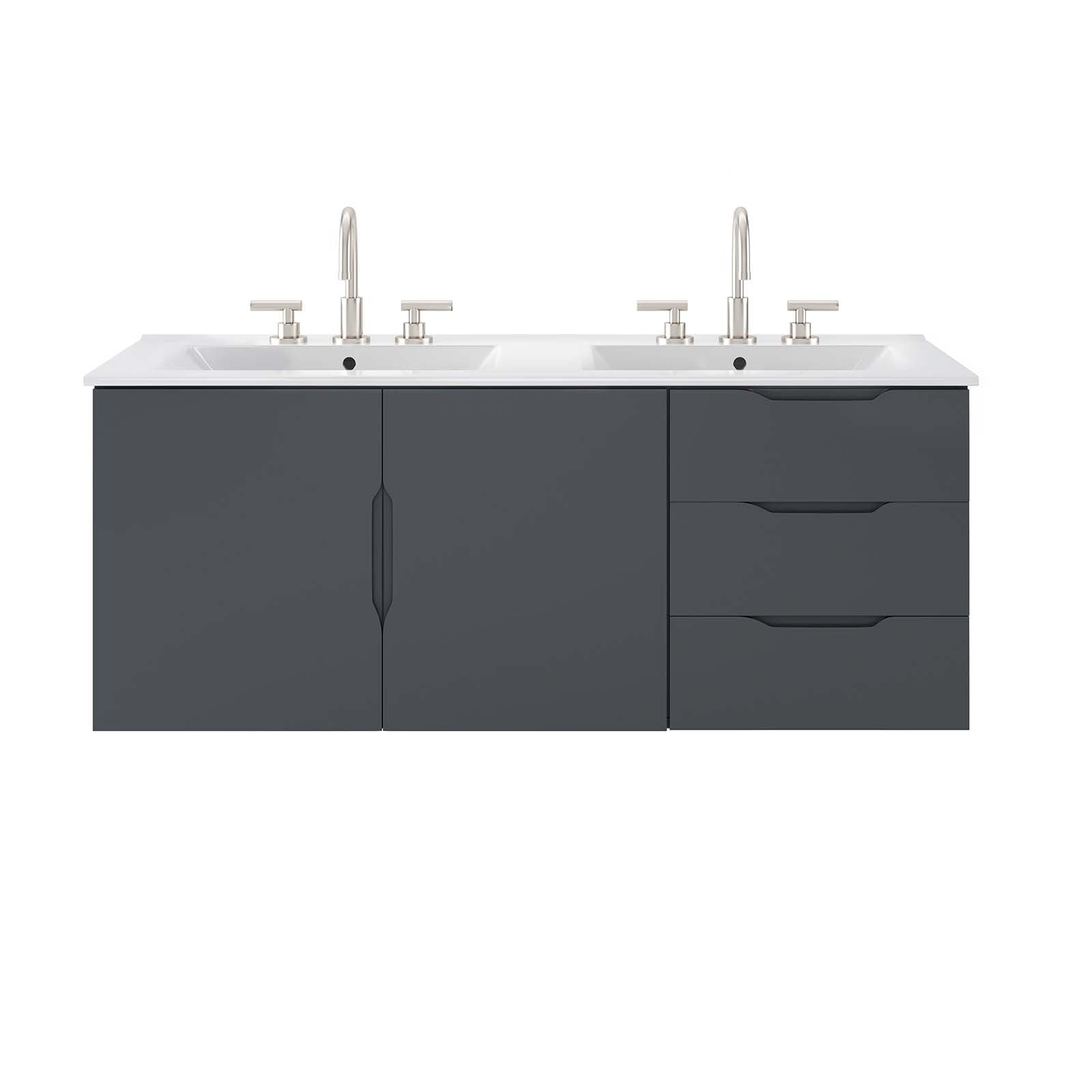 Vitality 48" Double Sink Bathroom Vanity - East Shore Modern Home Furnishings