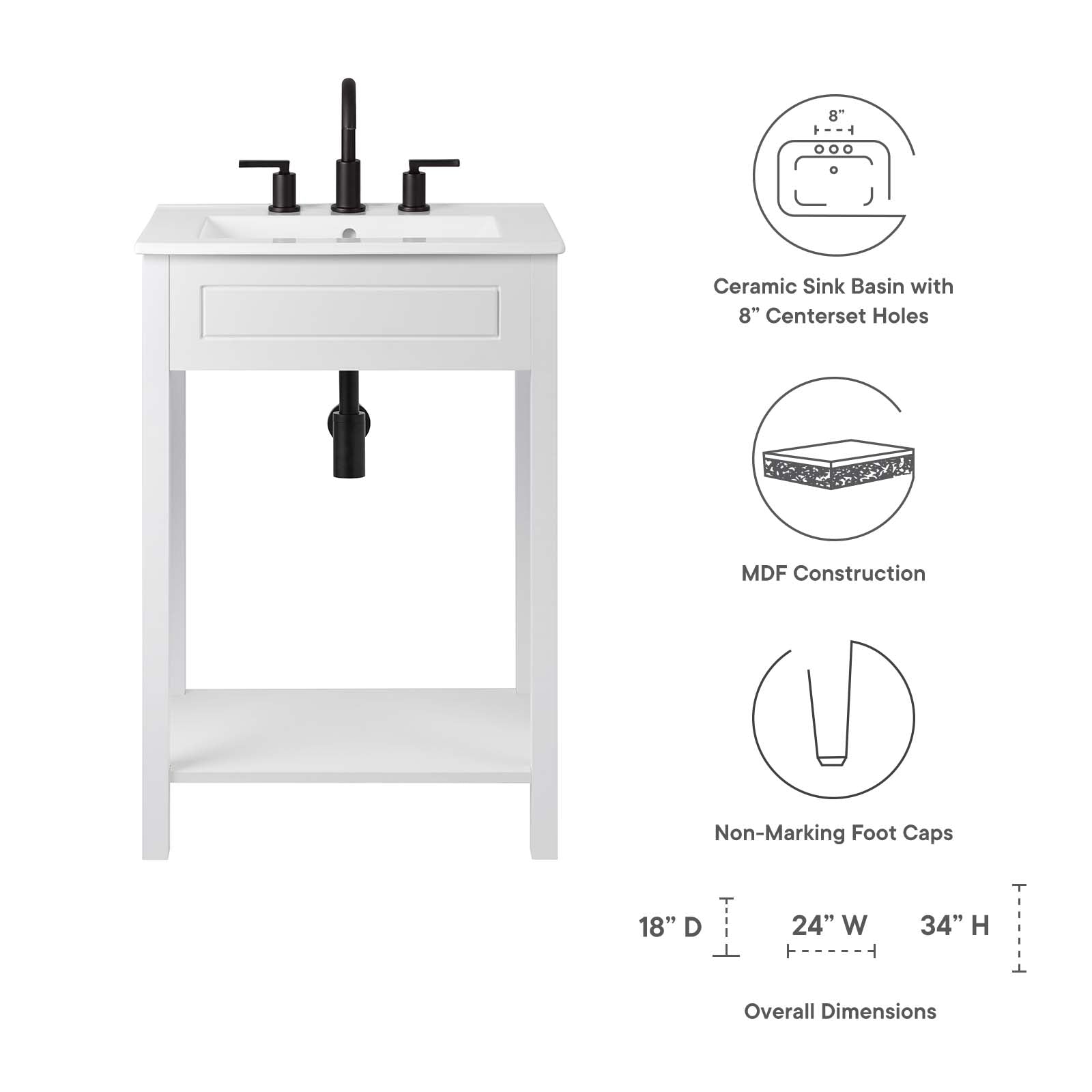 Altura 24" Bathroom Vanity - East Shore Modern Home Furnishings