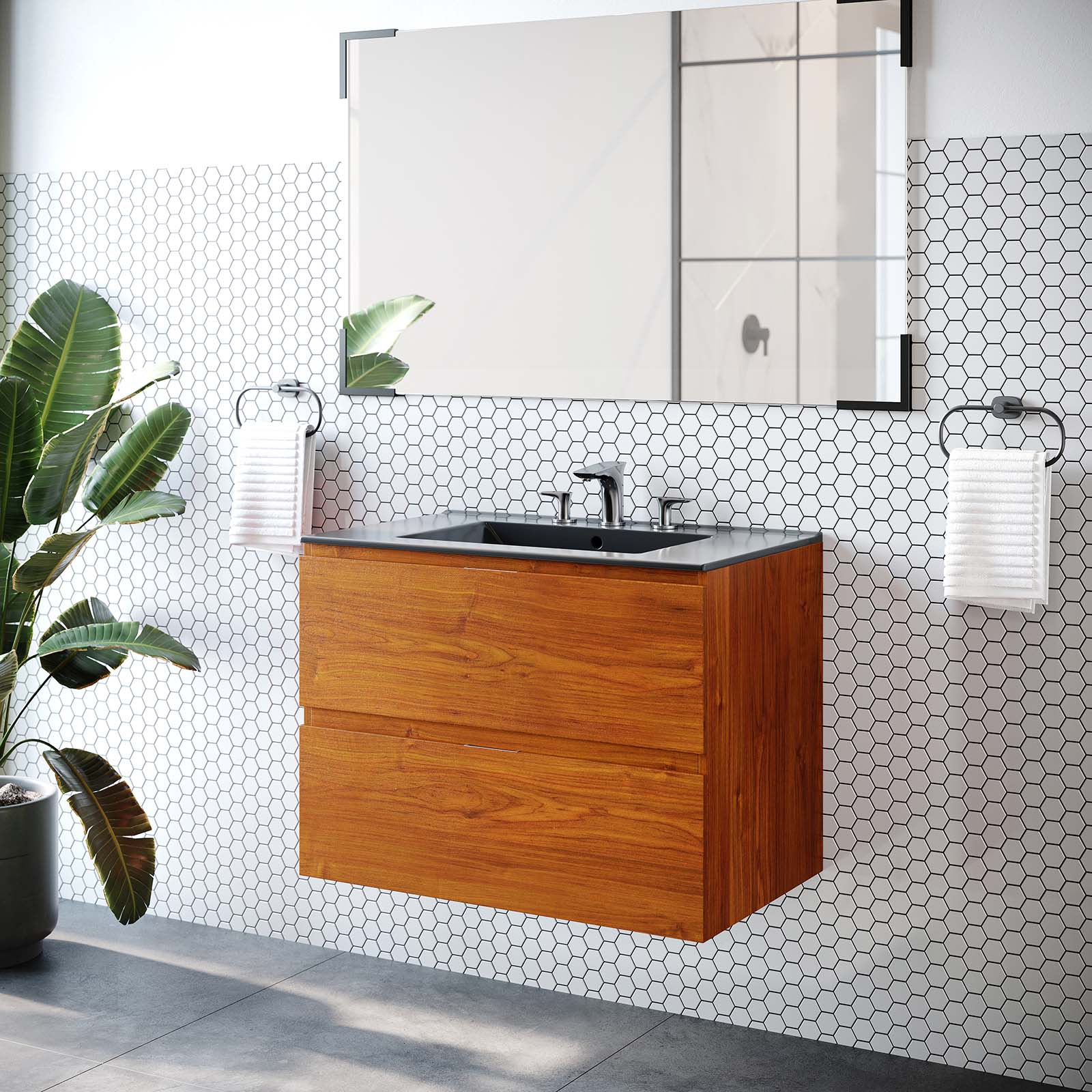 Scenic 30" Wall-Mount Bathroom Vanity