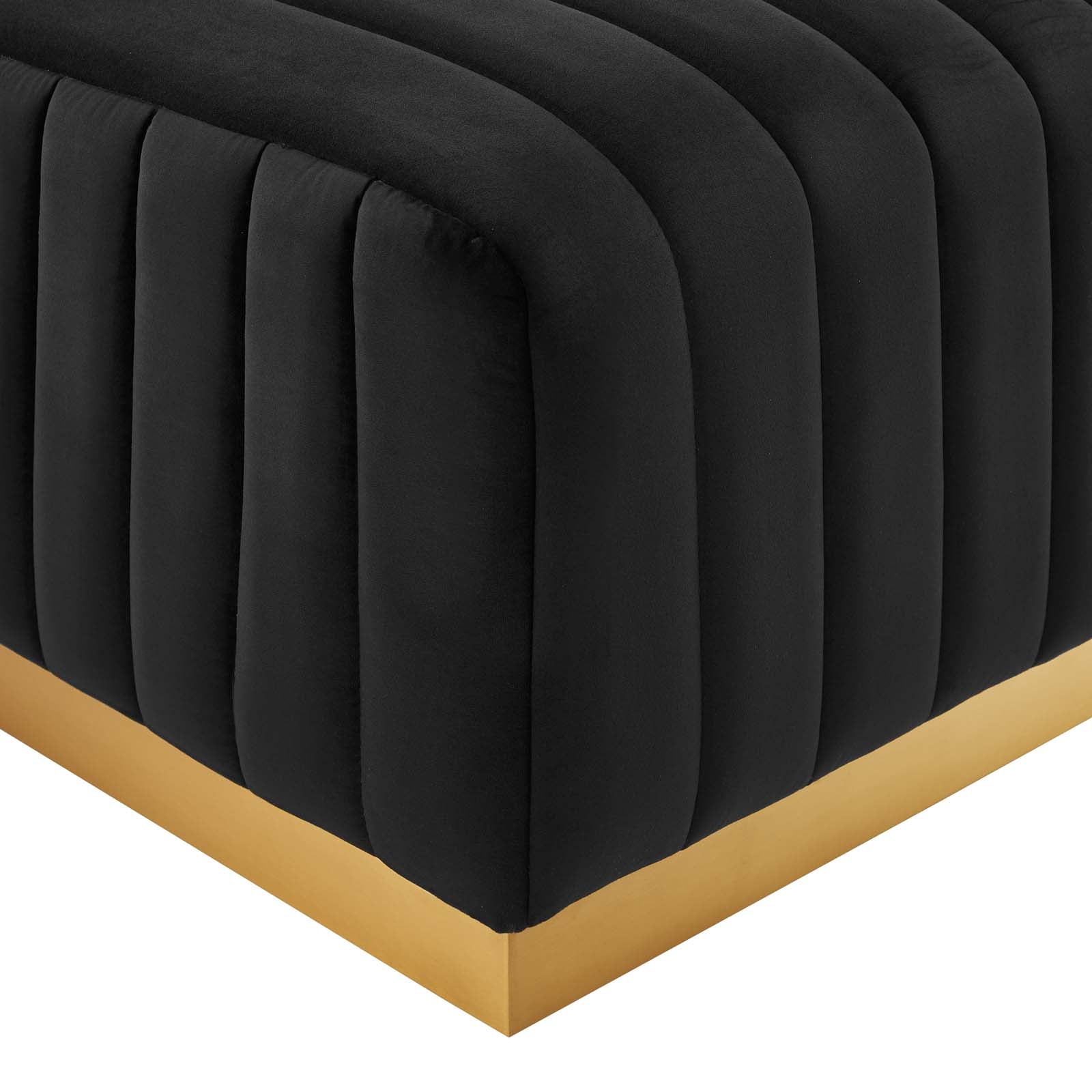 Conjure Channel Tufted Performance Velvet 5-Piece Sectional