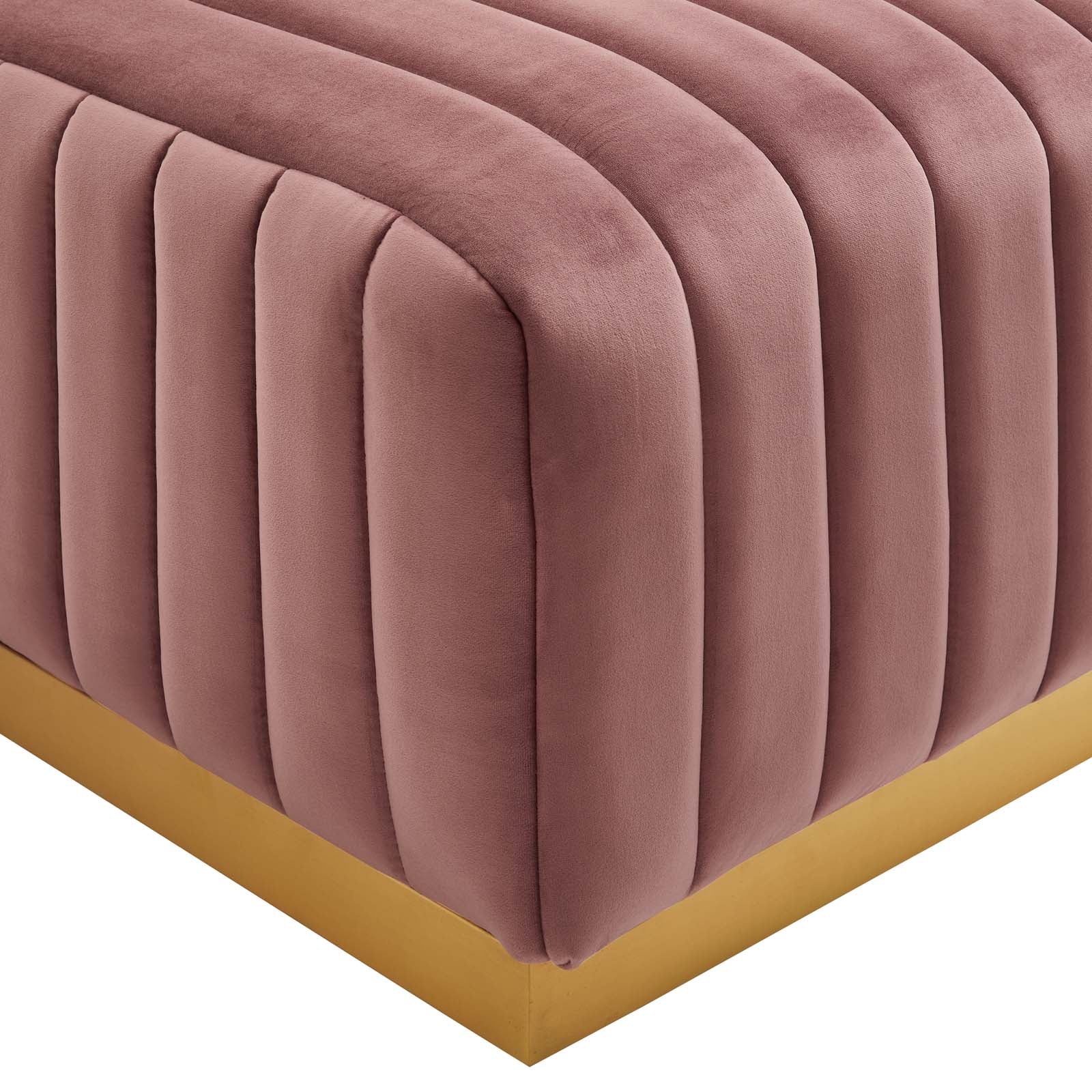 Conjure Channel Tufted Performance Velvet 5-Piece Sectional
