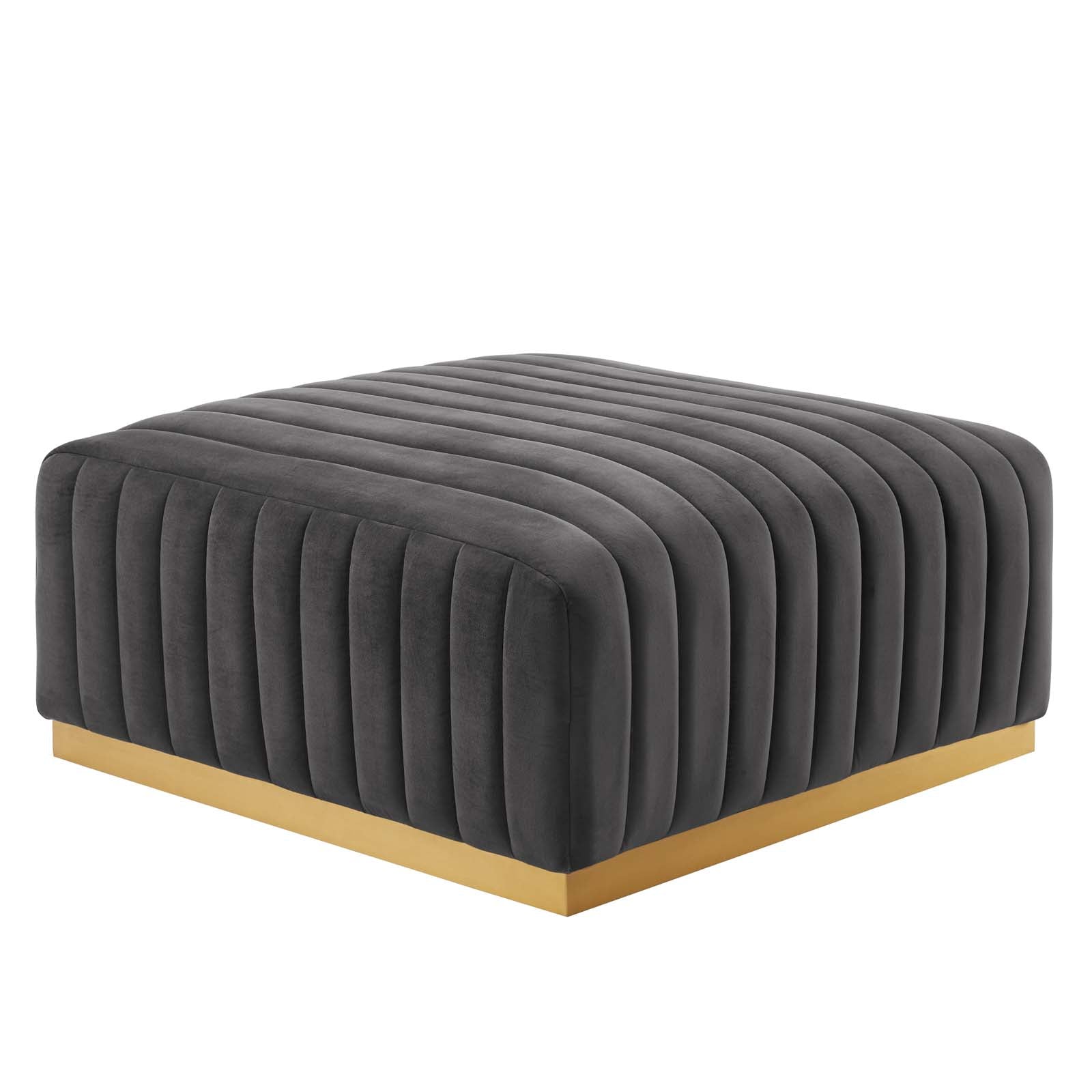 Conjure Channel Tufted Performance Velvet 5-Piece Sectional