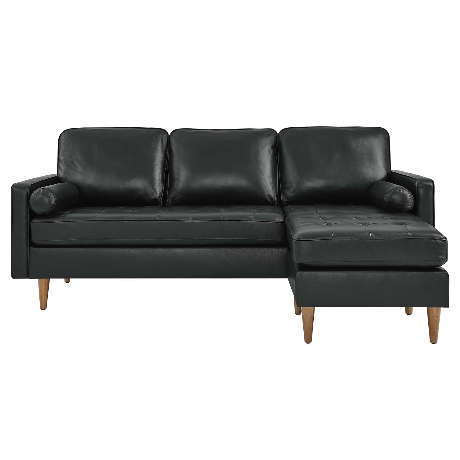 Valour 78" Leather Apartment Sectional Sofa - East Shore Modern Home Furnishings