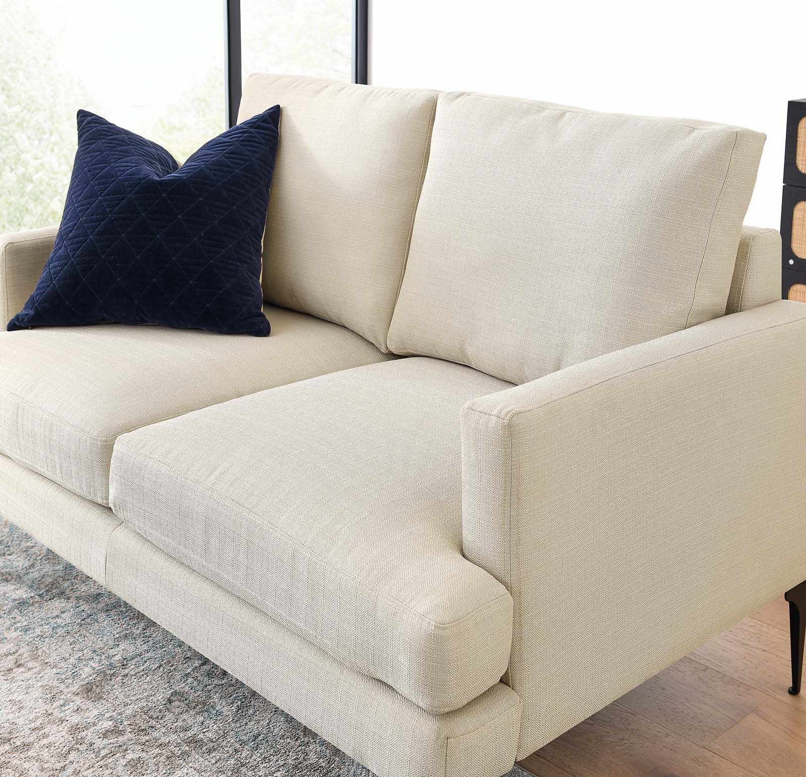Evermore Upholstered Fabric Loveseat - East Shore Modern Home Furnishings