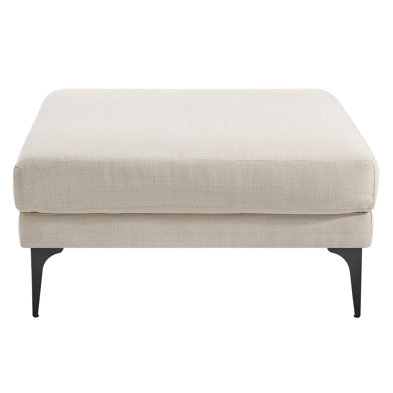 Evermore Upholstered Fabric Ottoman - East Shore Modern Home Furnishings