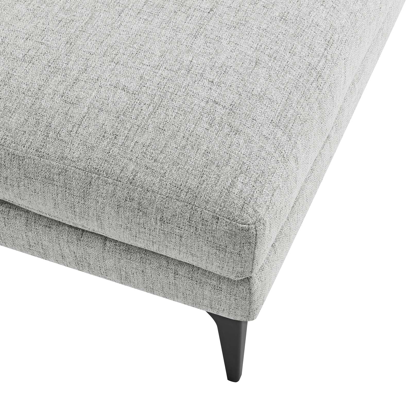 Evermore Upholstered Fabric Ottoman - East Shore Modern Home Furnishings