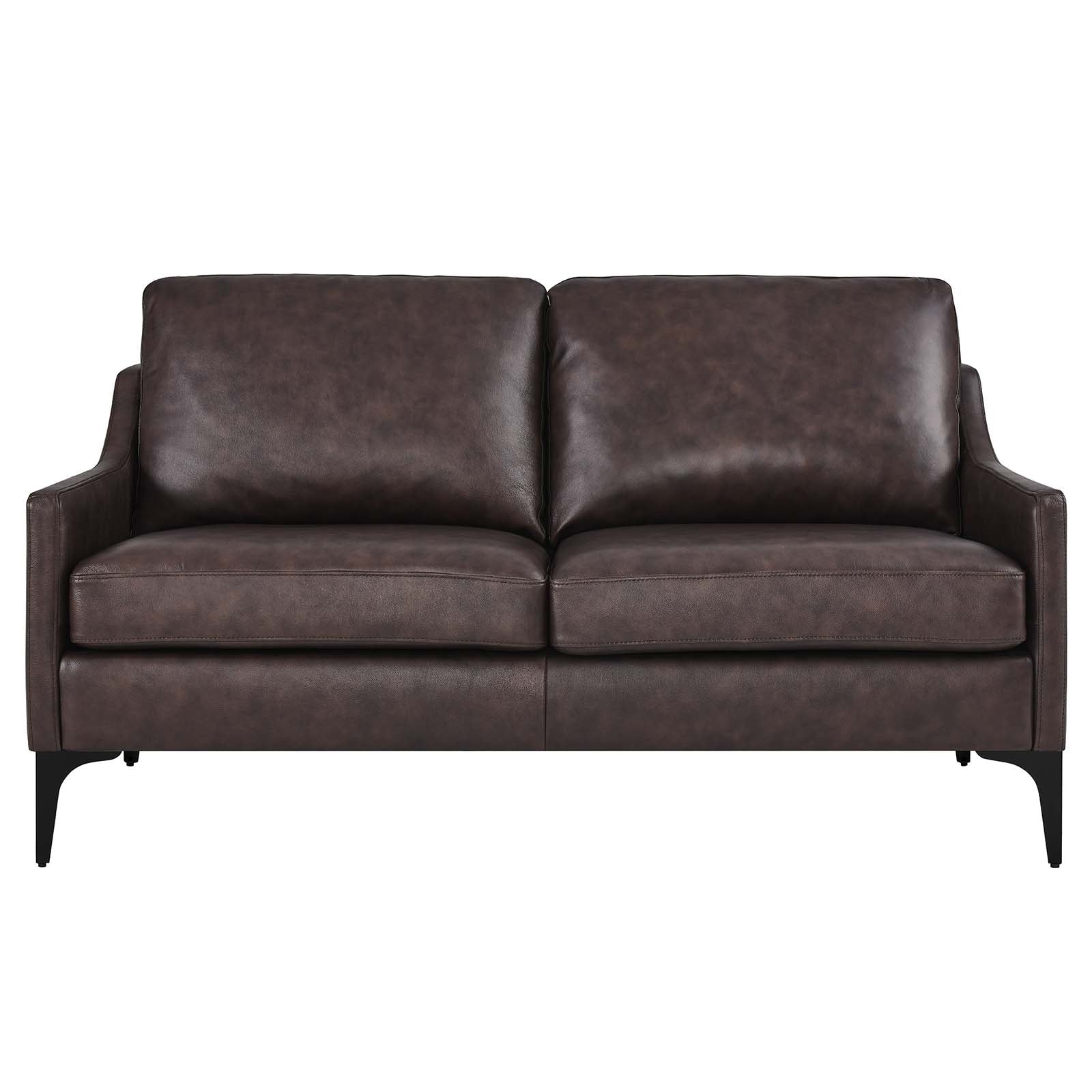 Corland Leather Loveseat